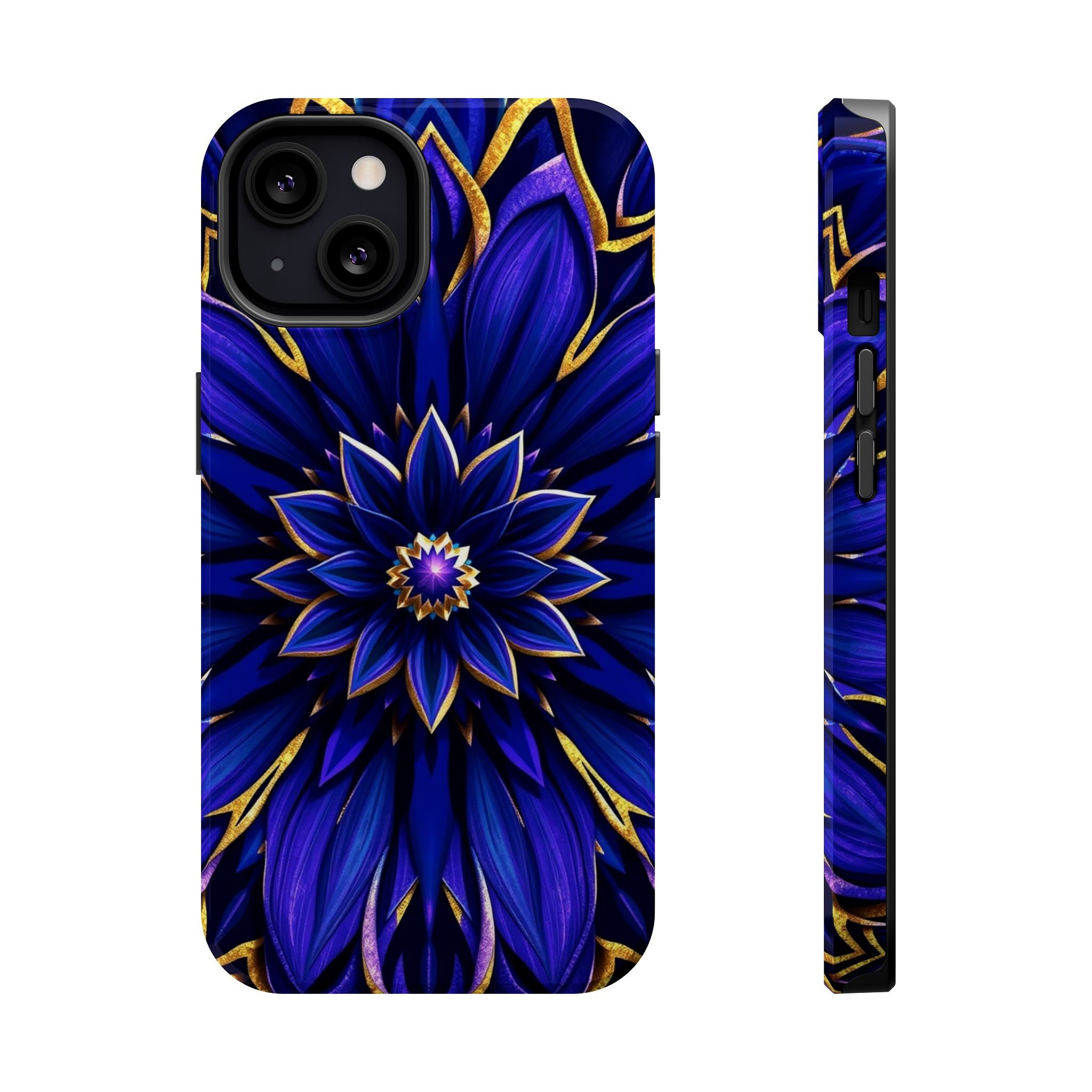 iPhone Floral Mandala Electric Art 14 Slim Everyday Designer Case · iPhone Case
