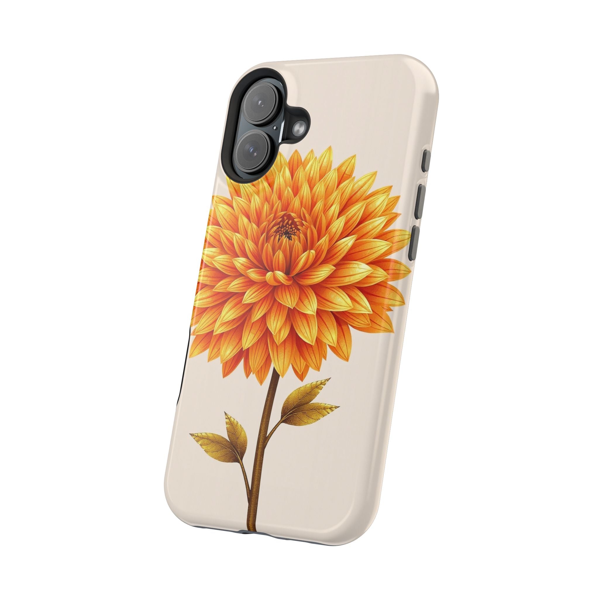 iPhone Chrysanthemum Classic Gold Foil Luxury Slim iPhone Everyday · iPhone Case