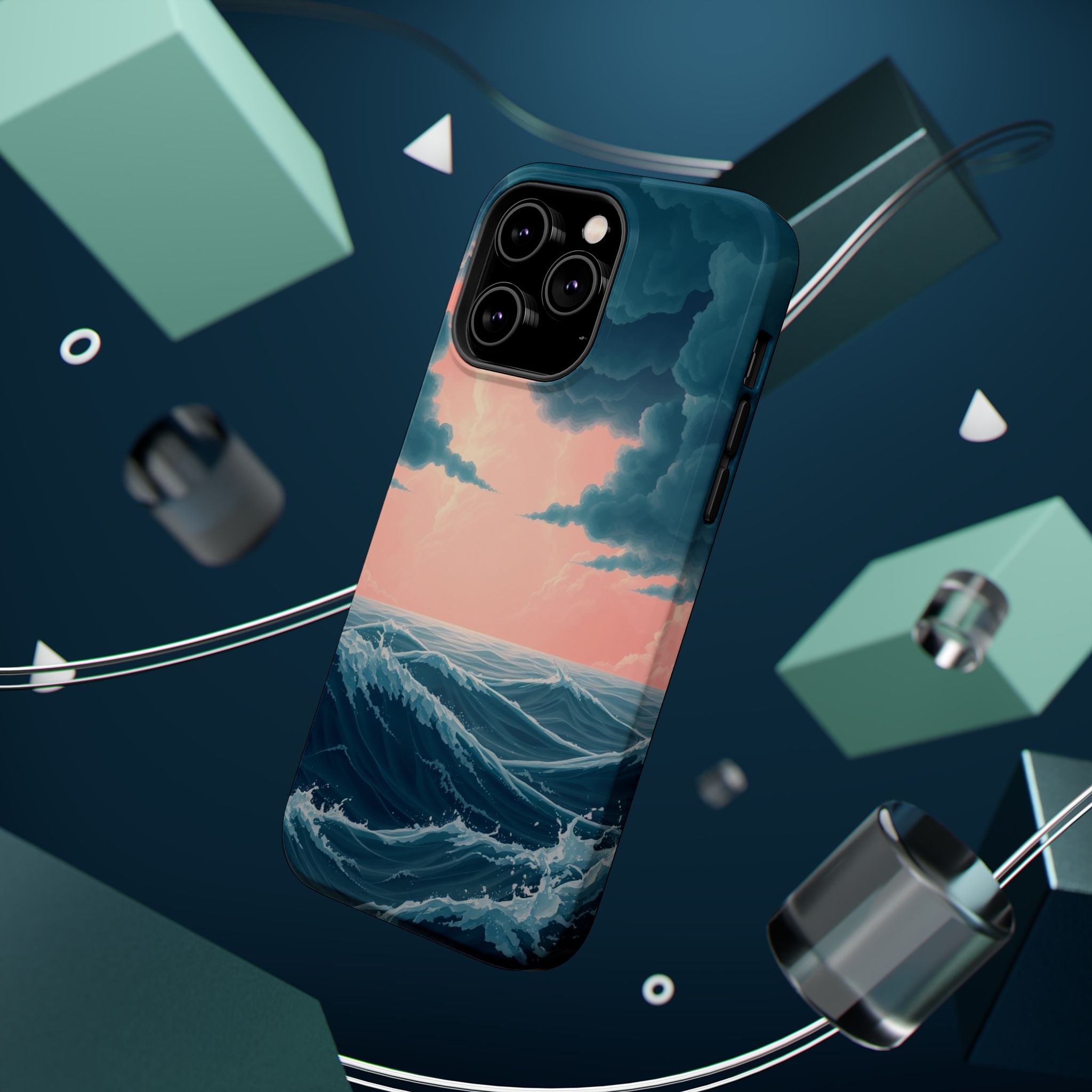 iPhone Storm at Sea 3D Digital Slim Everyday Designer Case · iPhone Case