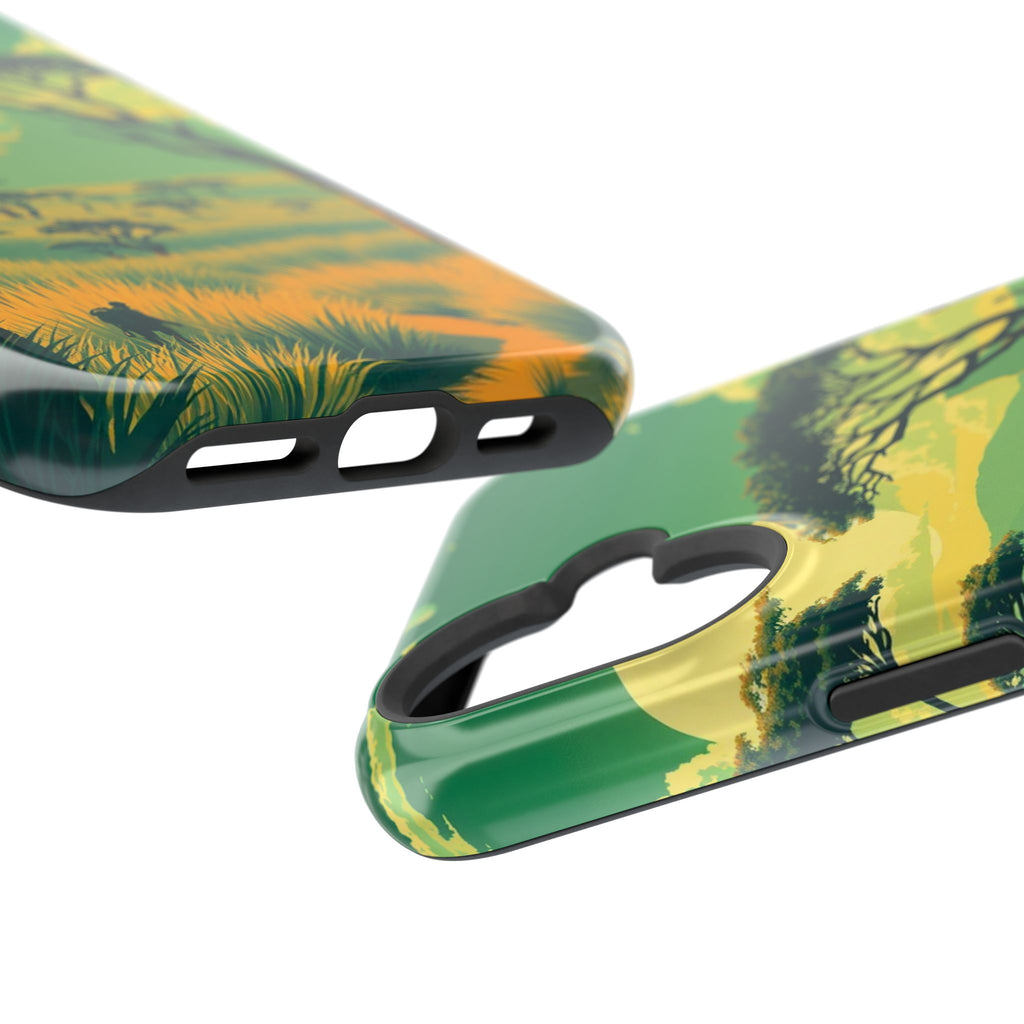 iPhone Savanna Horizon Pixel Art -Bit Slim Everyday Designer Case · iPhone Case