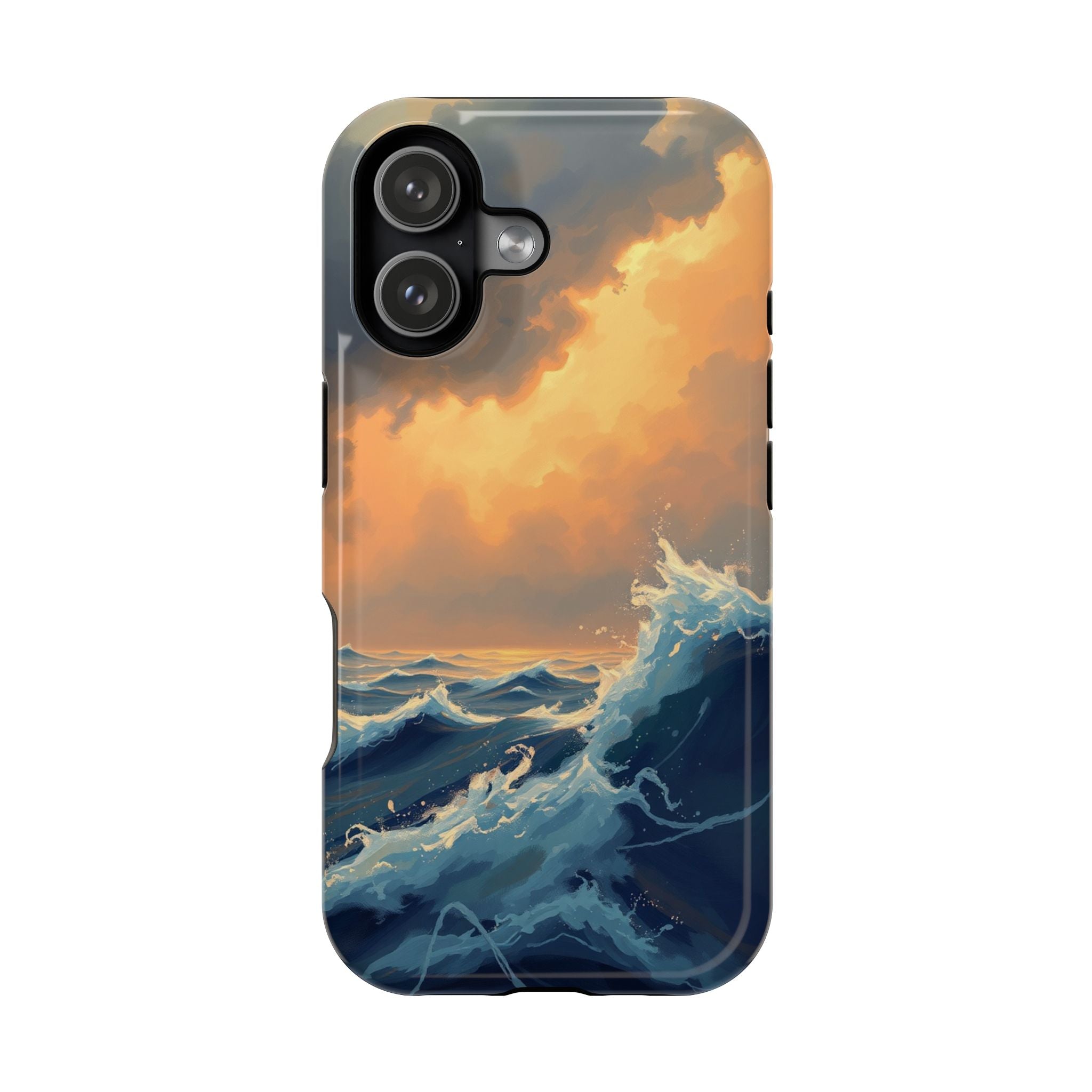 iPhone Sunset Amber And Peach Storm at Sea Slim iPhone Everyday · iPhone Case