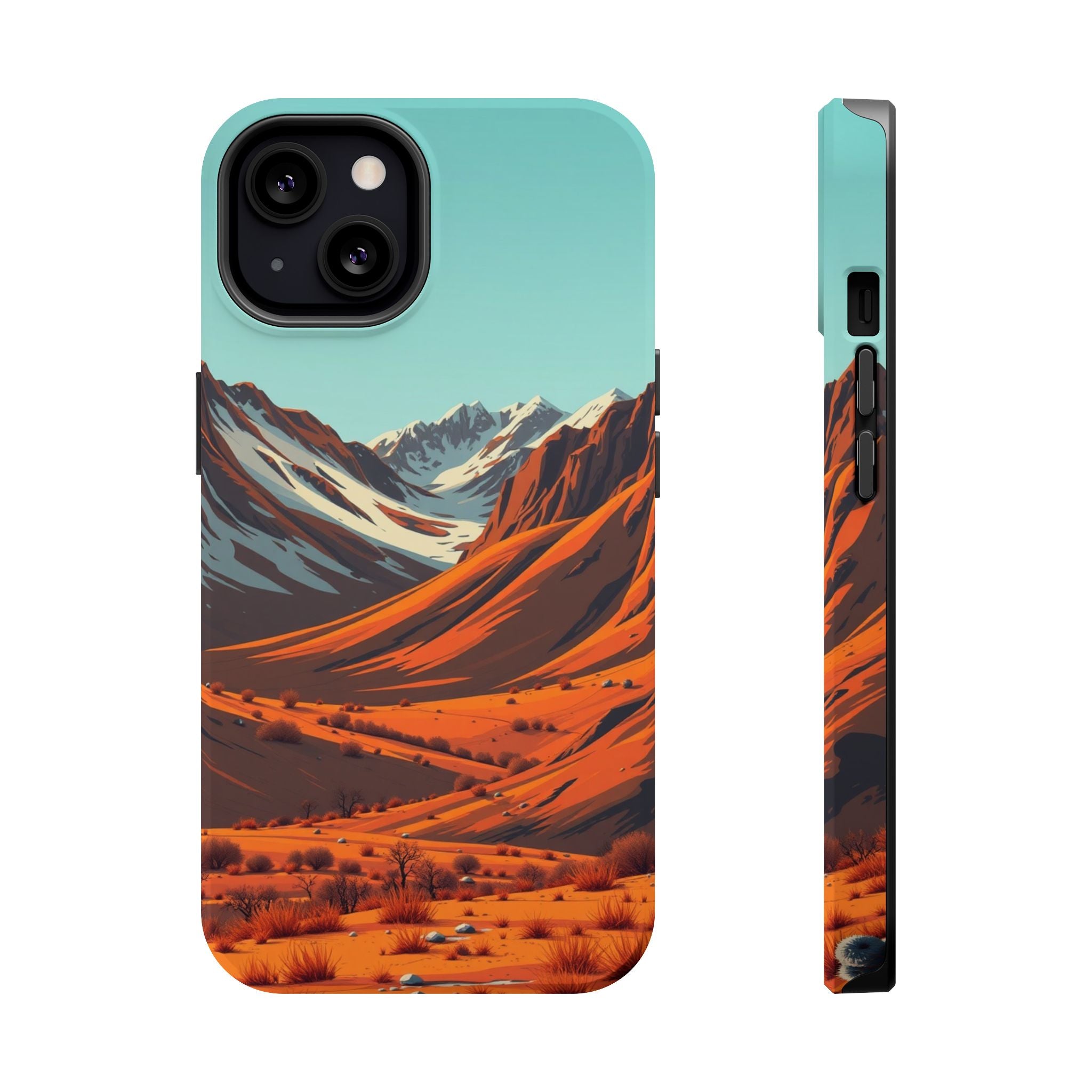 iPhone Mustard And Rust Arctic Tundra Slim Everyday Designer Case · iPhone Case