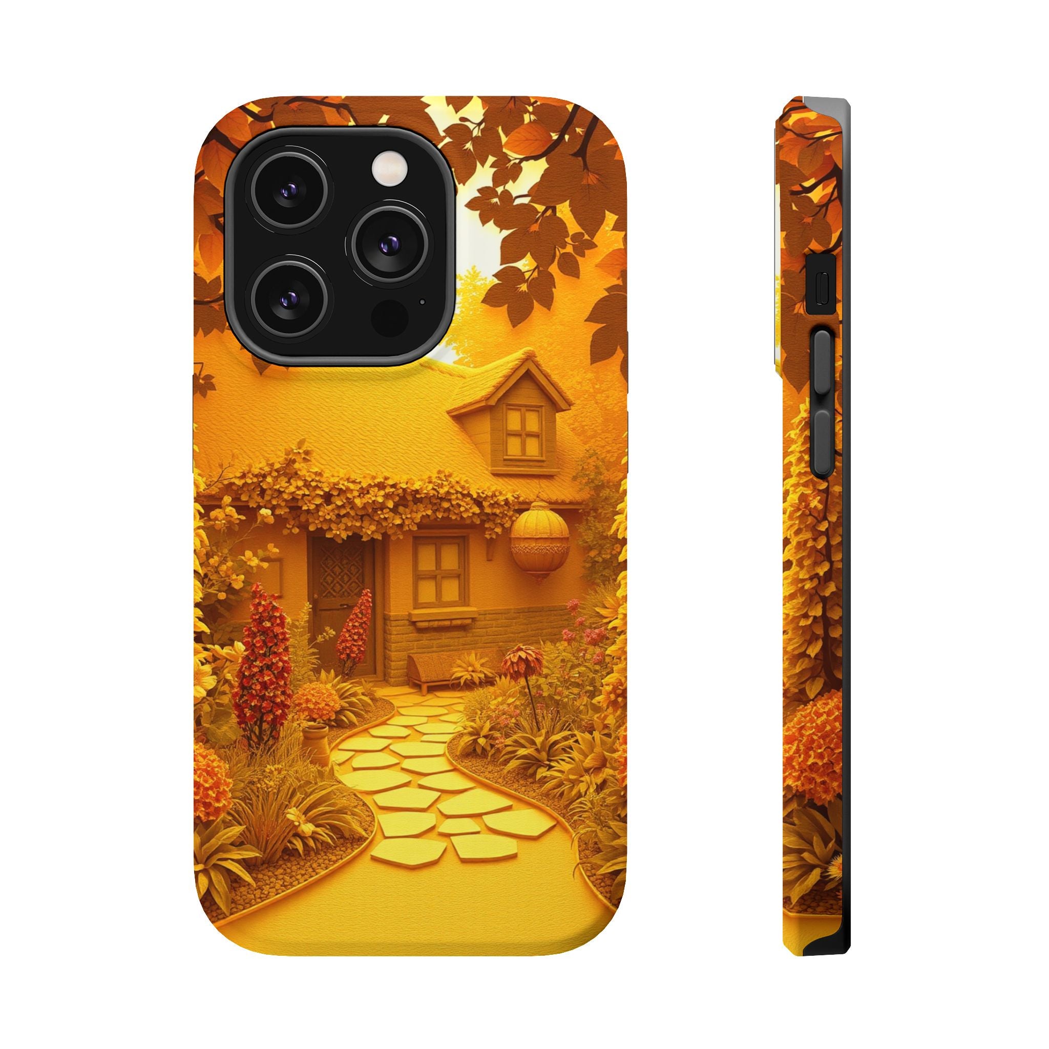 iPhone Vibrant Cottage Garden Design Slim Everyday Designer Case · iPhone Case