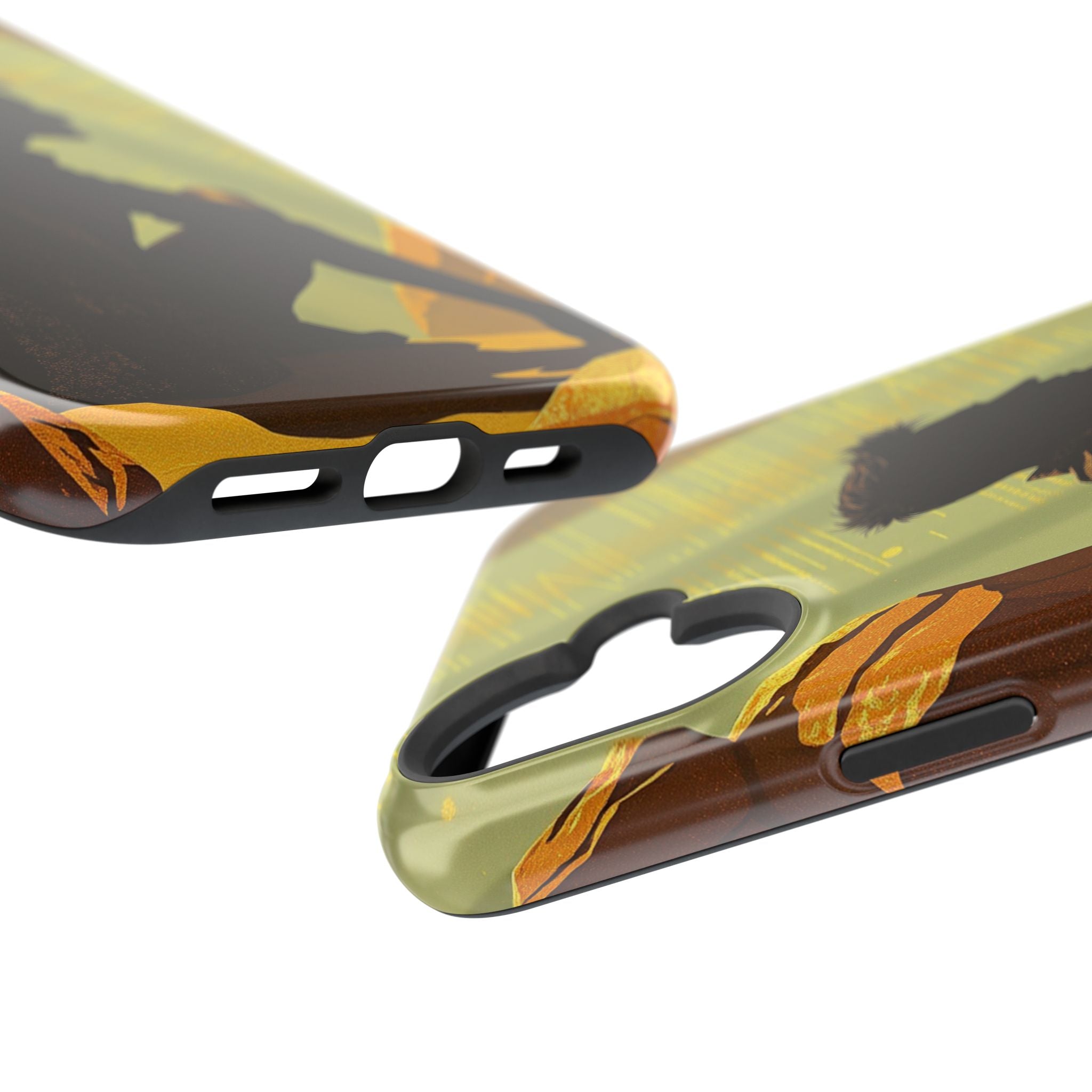 iPhone Mustard And Rust Overthinking Again Slim Everyday Designer Case · iPhone