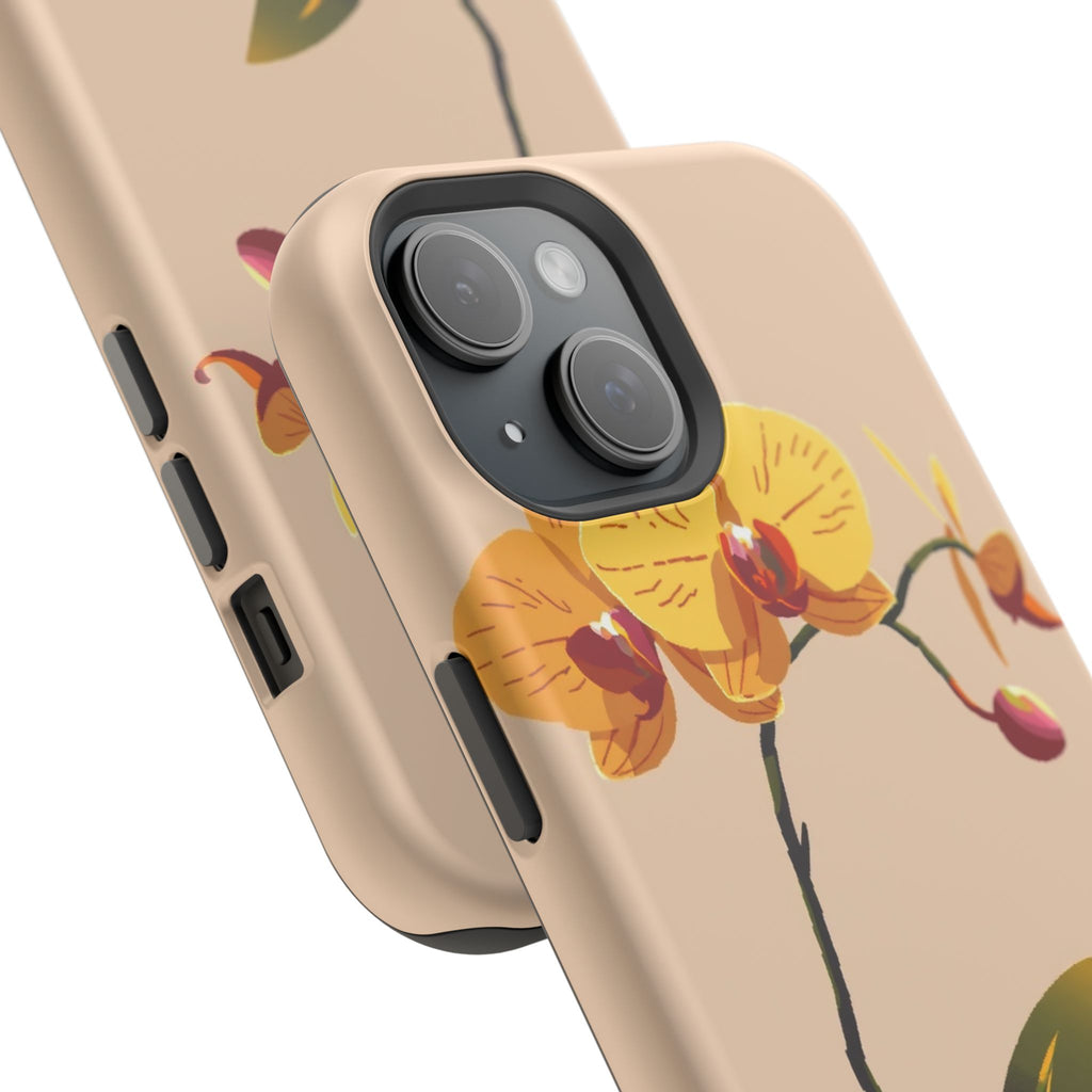 iPhone Orchid Study Pixel Art -Bit Bold Modern Everyday Snap Case · iPhone Case