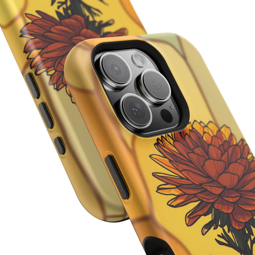 iPhone Sunset Amber And Peach Ranunculus Stack Soft iPhone Finish · iPhone Case