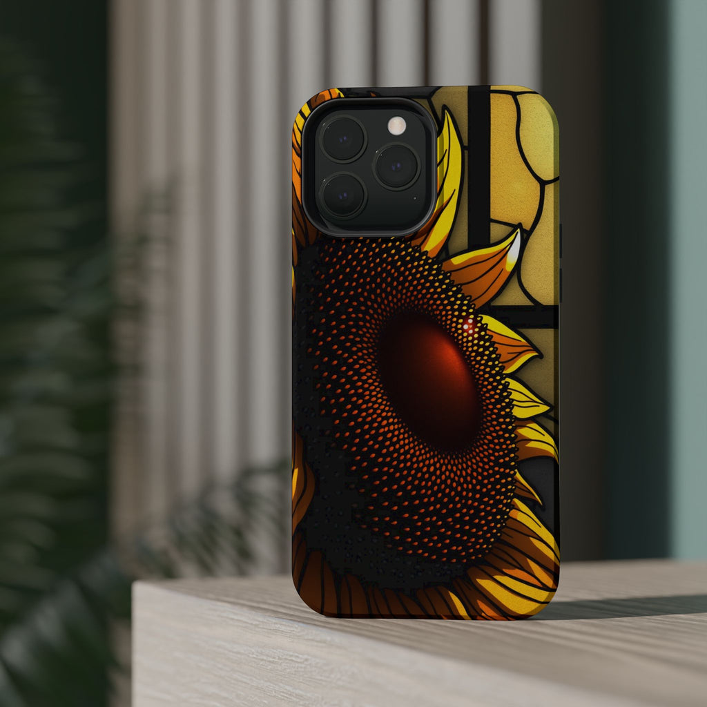 iPhone Sunflower Pop Stained Glass Bold Modern Everyday Snap Case · iPhone Case
