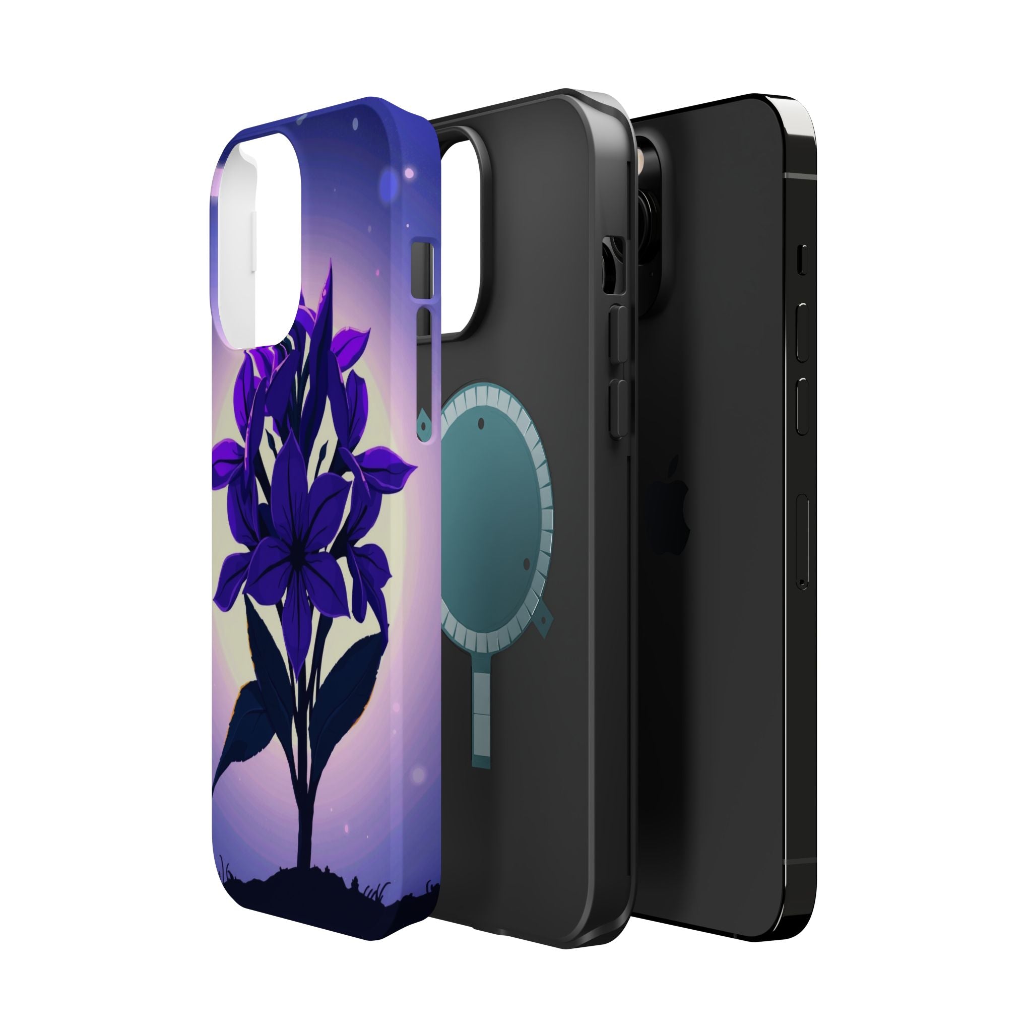 iPhone Floral Crown Mystic Art 13 Bold Modern Everyday Snap Case · iPhone Case