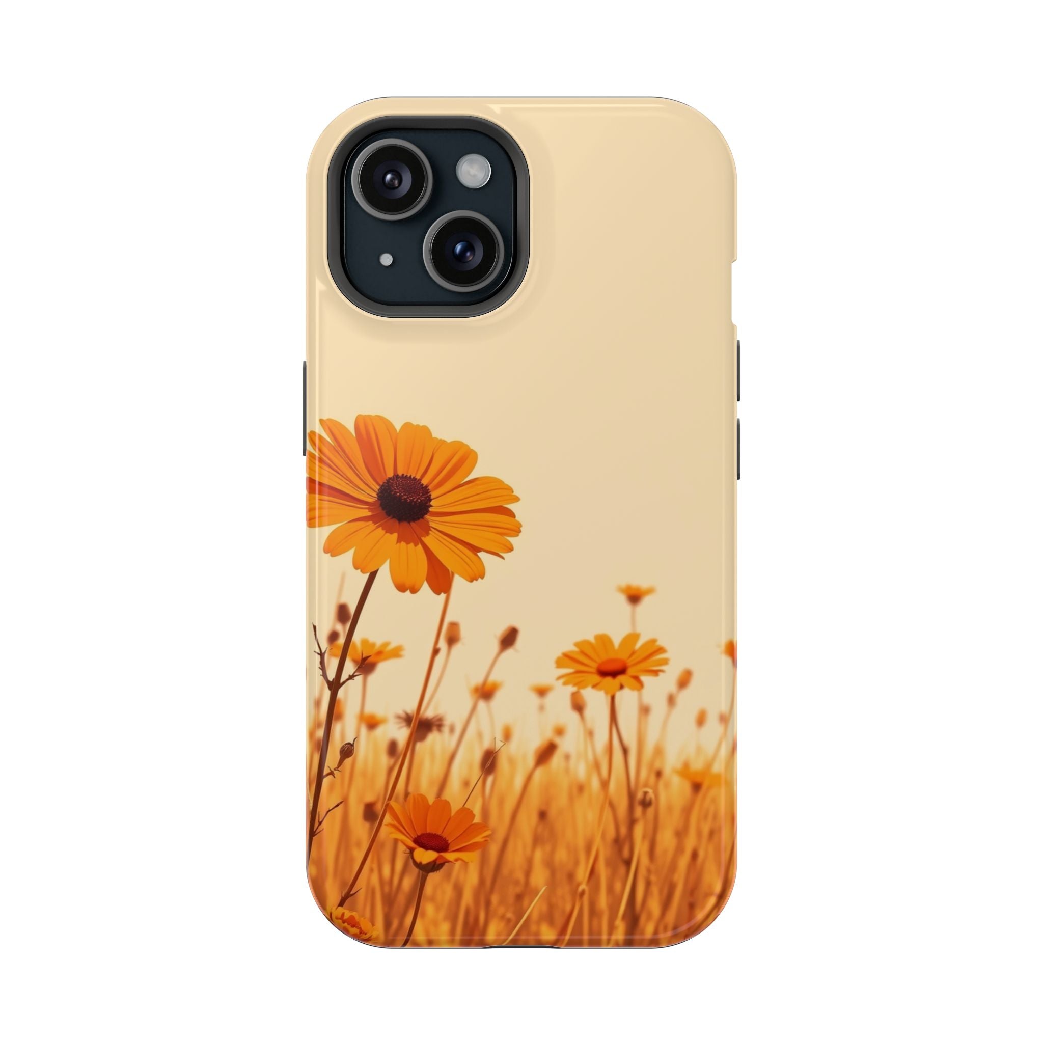 iPhone Wildflower Field Minimalist Line Art Slim Everyday Designer Case · iPhone