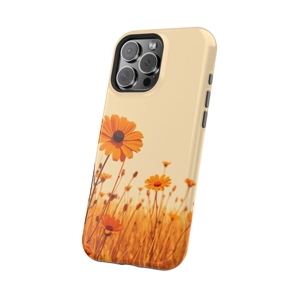 iPhone Wildflower Field Minimalist Line Art Slim Everyday Designer Case · iPhone