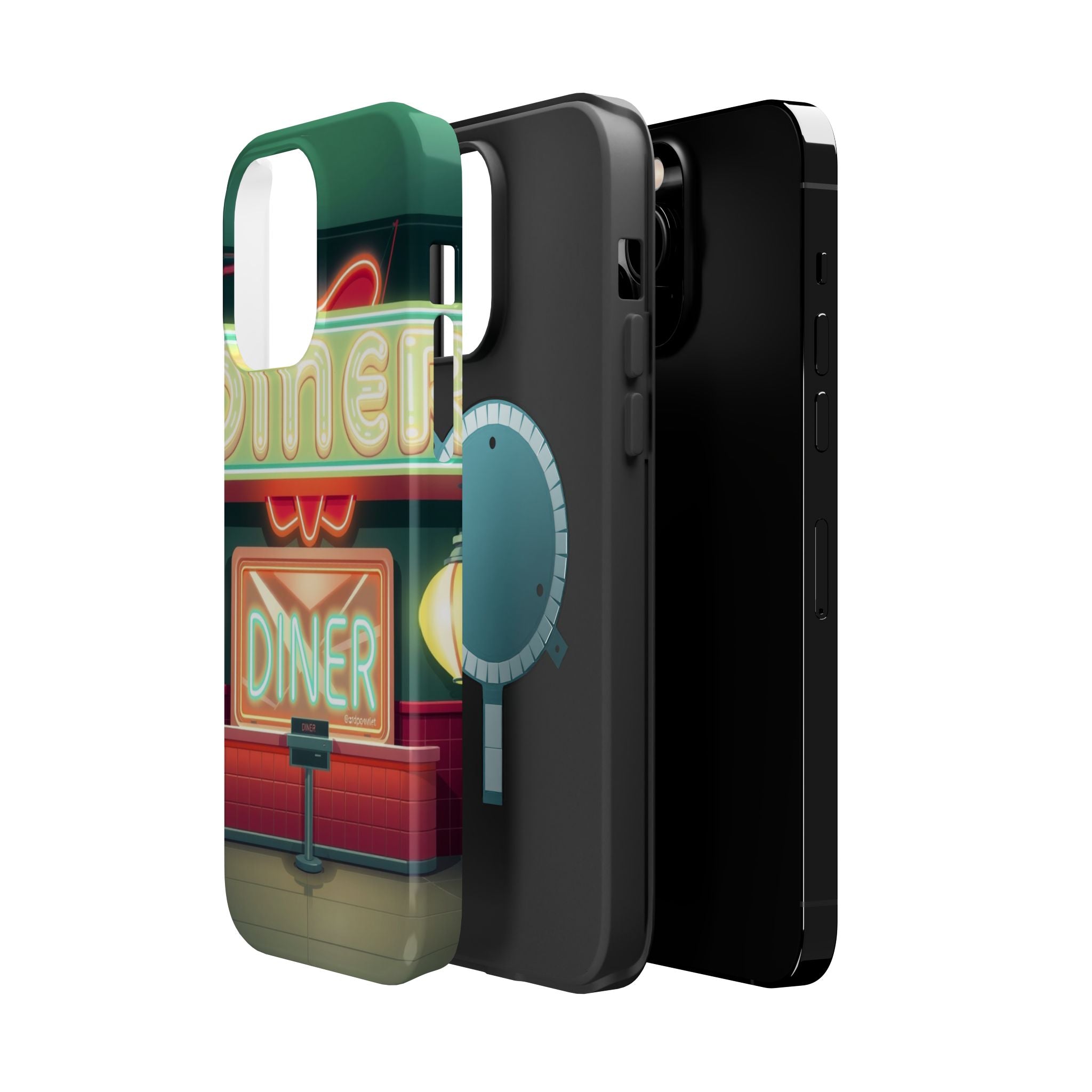 iPhone Neon Diner Sign Mystic Art Bold Modern Everyday Snap Case · iPhone Case