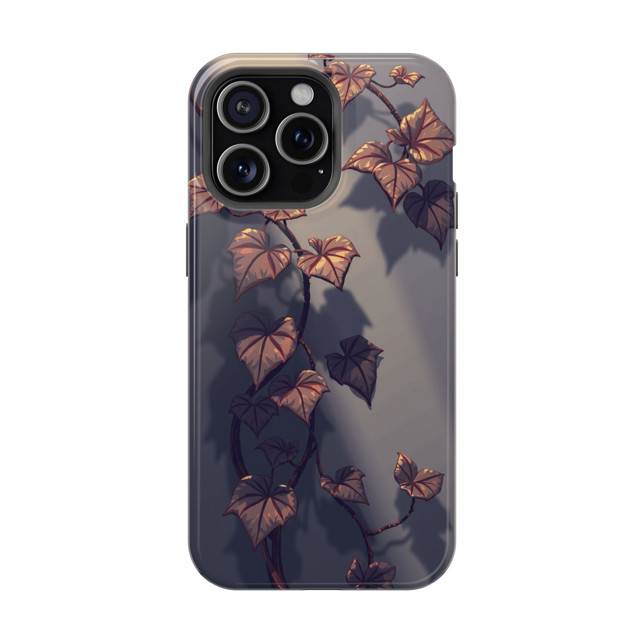 iPhone Charcoal And Copper Art Nouveau Vine Soft iPhone 13 Finish · iPhone Case
