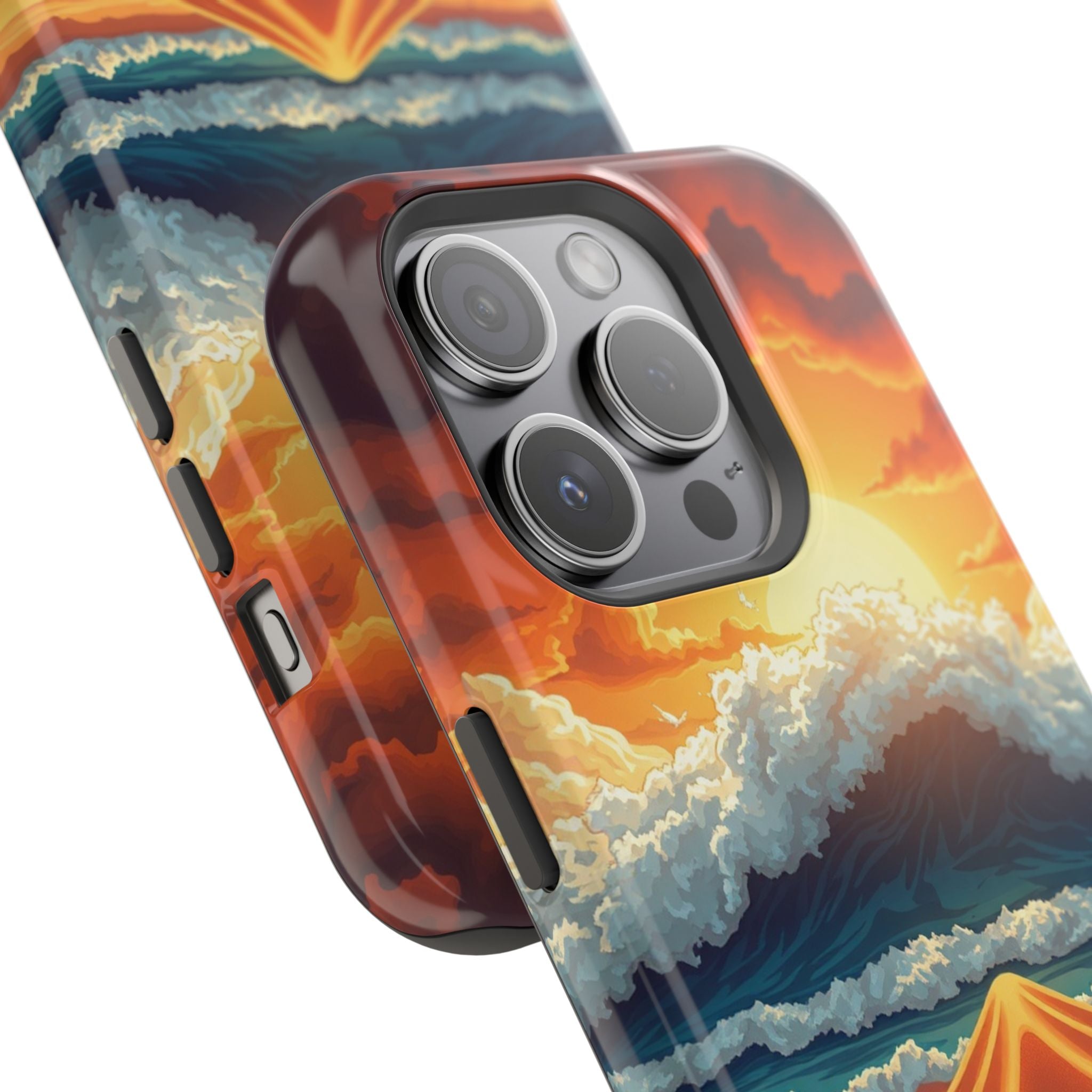 iPhone Storm at Sea Holographic Iridescent Slim iPhone Everyday · iPhone Case