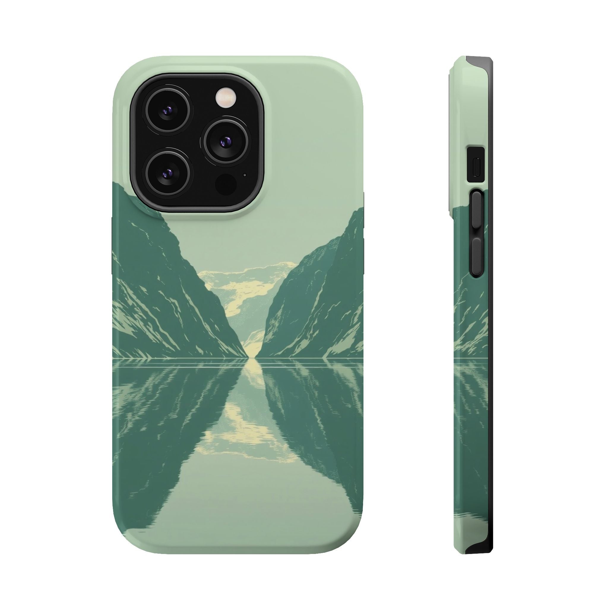 iPhone Fjord Reflection Enchanted Art Slim Everyday Designer Case · iPhone Case