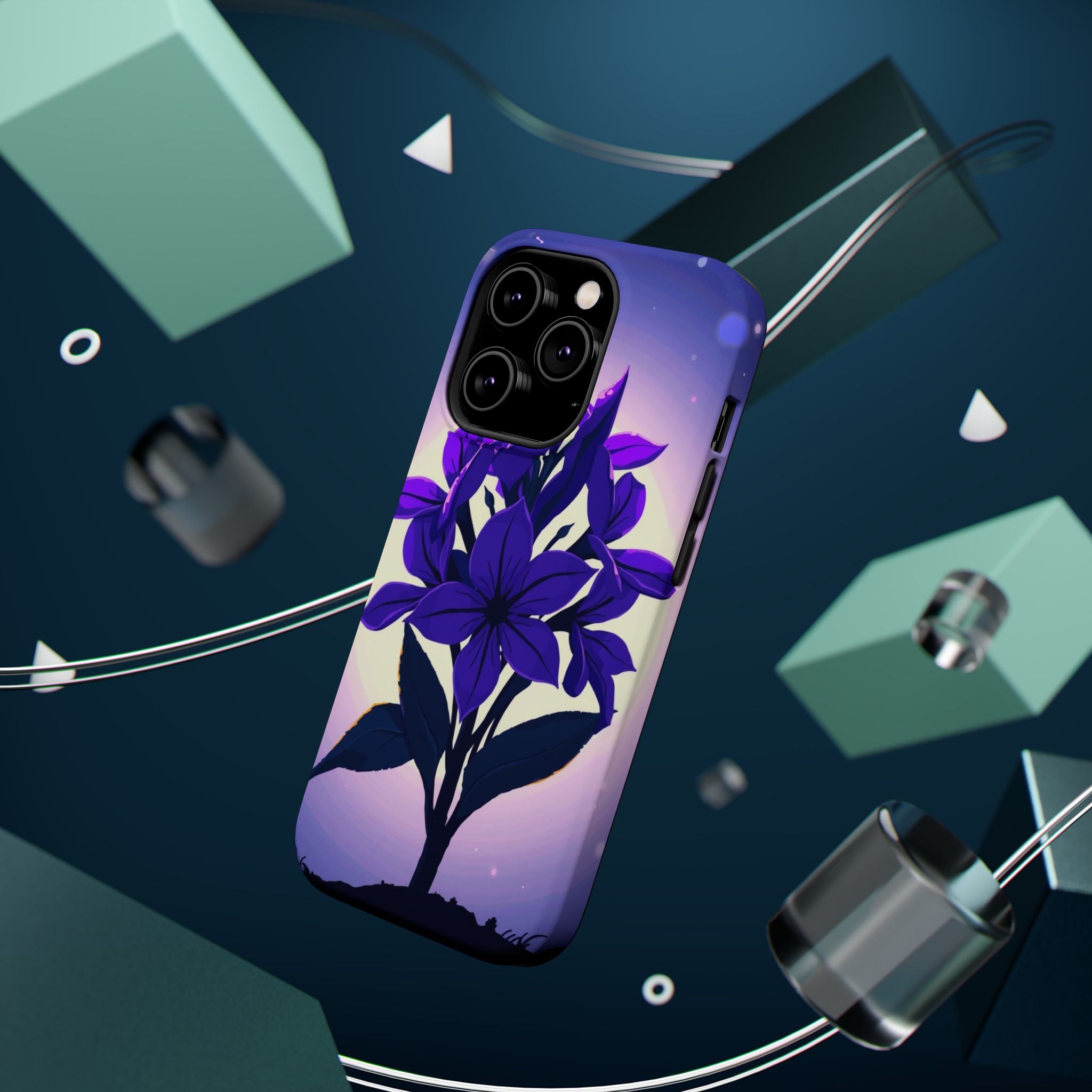 iPhone Floral Crown Mystic Art 13 Bold Modern Everyday Snap Case · iPhone Case