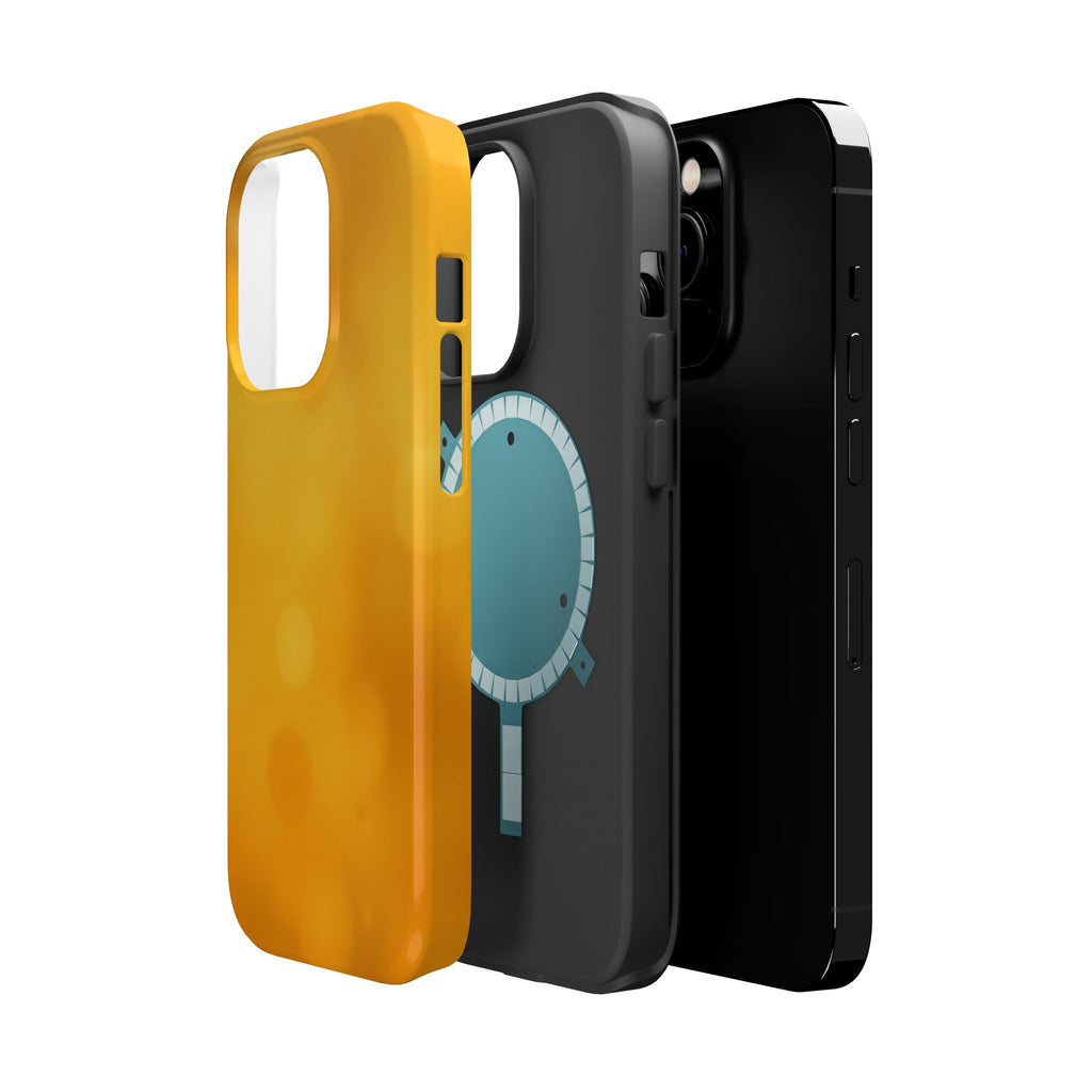 iPhone Mustard And Rust Pixel Blur Bold Modern Everyday Snap Case · iPhone Case