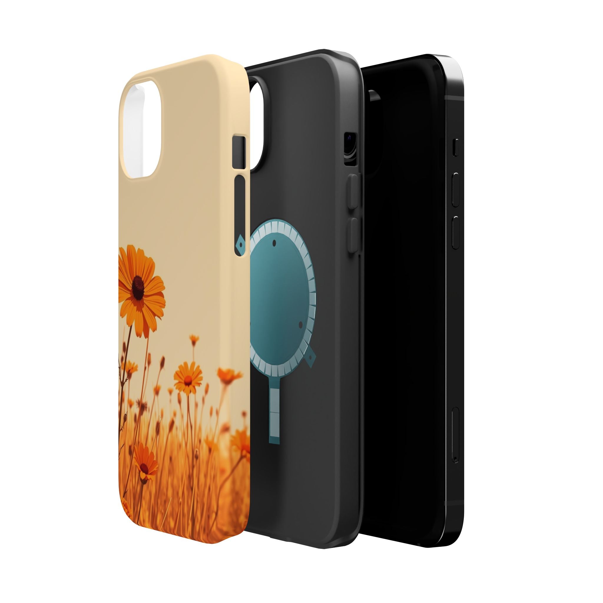 iPhone Wildflower Field Minimalist Line Art Slim Everyday Designer Case · iPhone