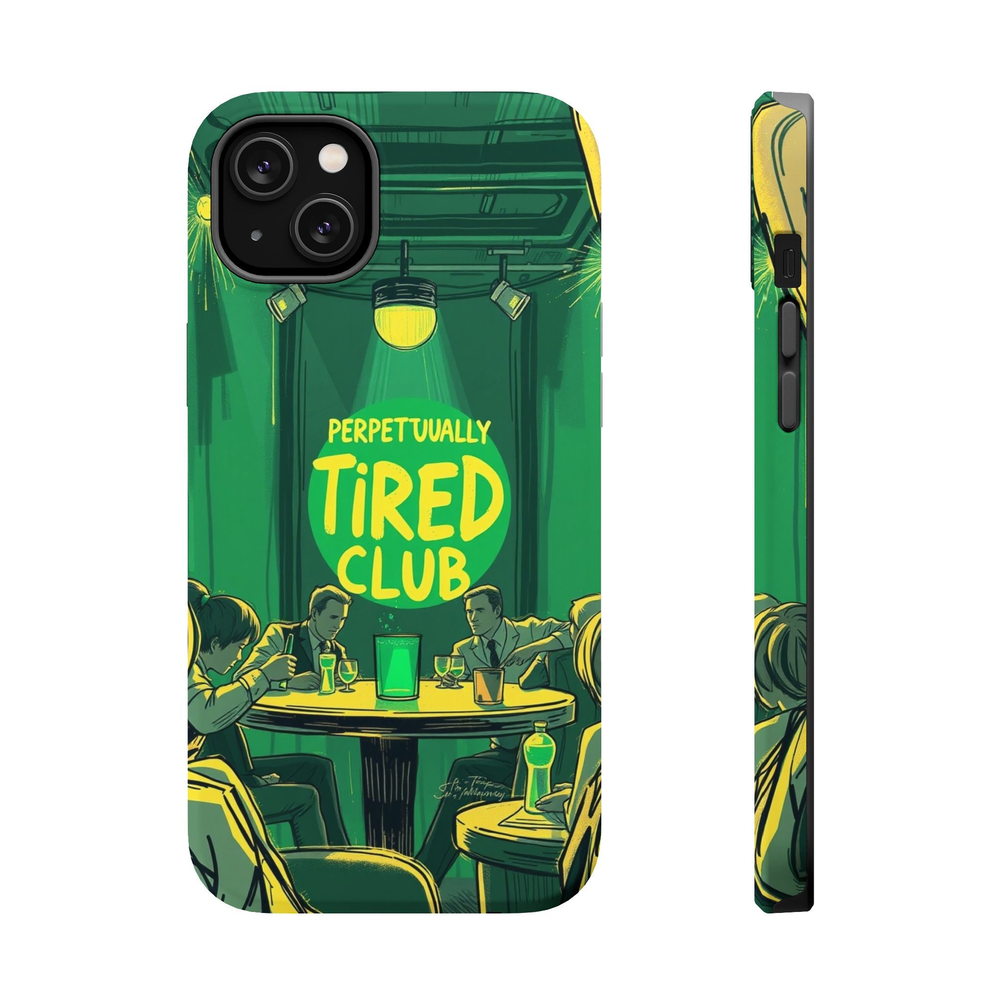 iPhone Radiant Perpetually Tired Club Design Slim Everyday Designer Case · iPhon