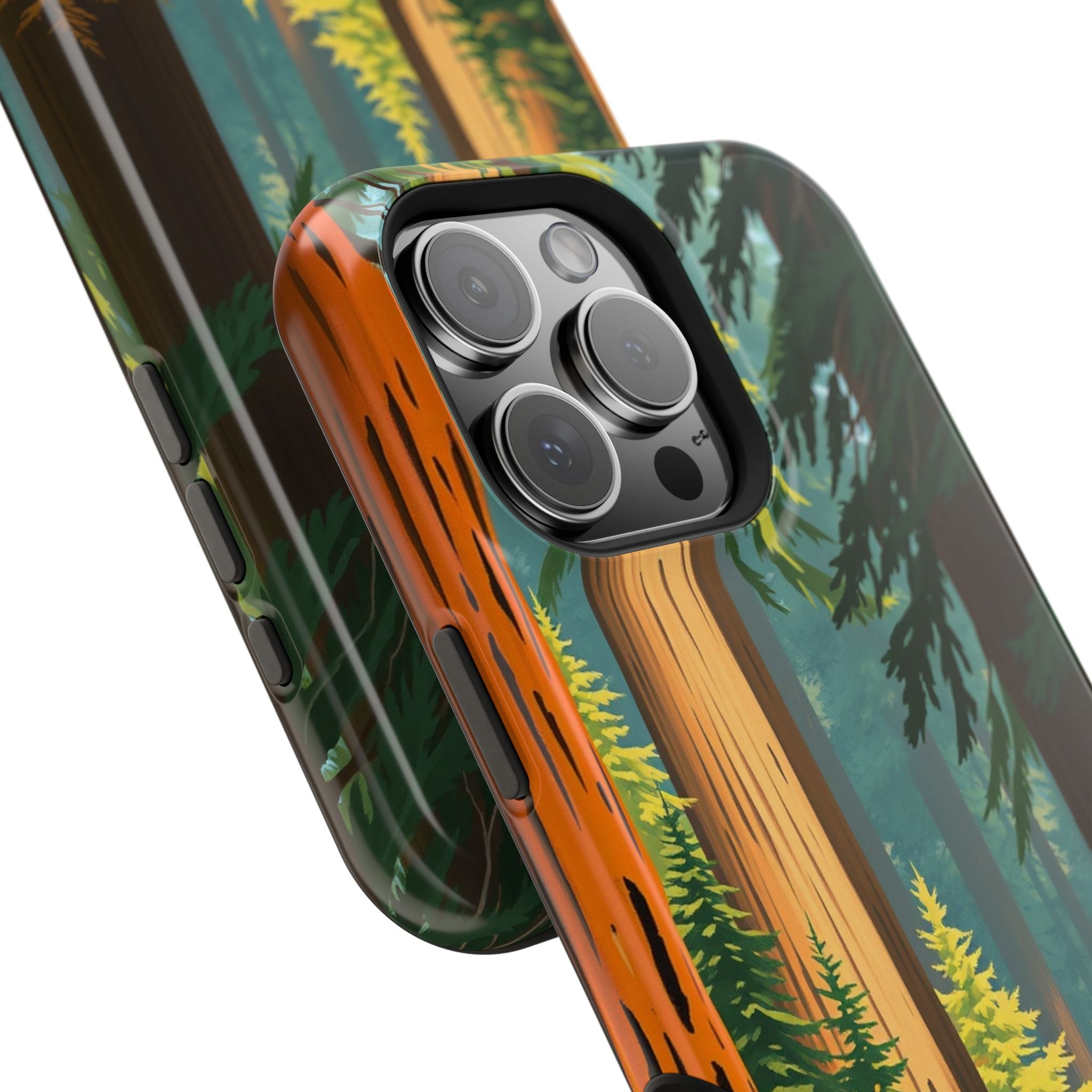 iPhone Redwood Forest Oil Painting Impressionist Clean iPhone Minimal · iPhone C