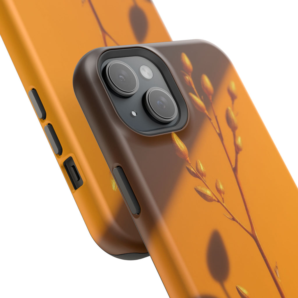 iPhone Mustard And Rust Minimalist Stem Slim Everyday iPhone Designer · iPhone C