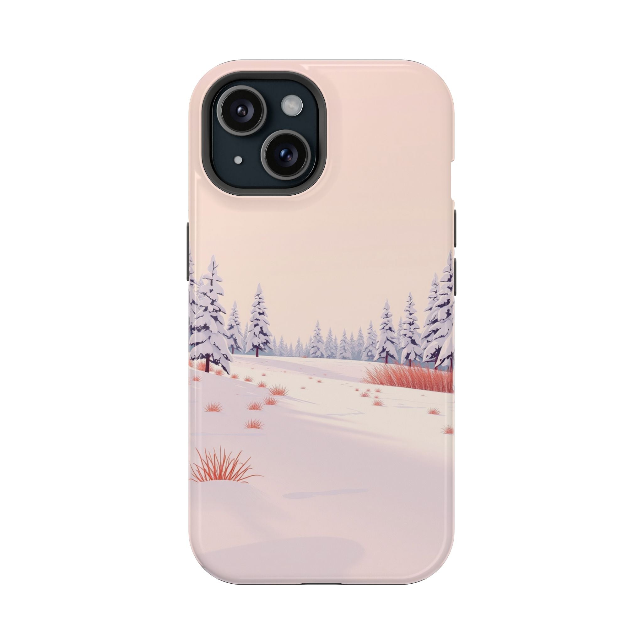 iPhone Snow Field Vintage Retro Poster Slim Everyday Designer Case · iPhone Case