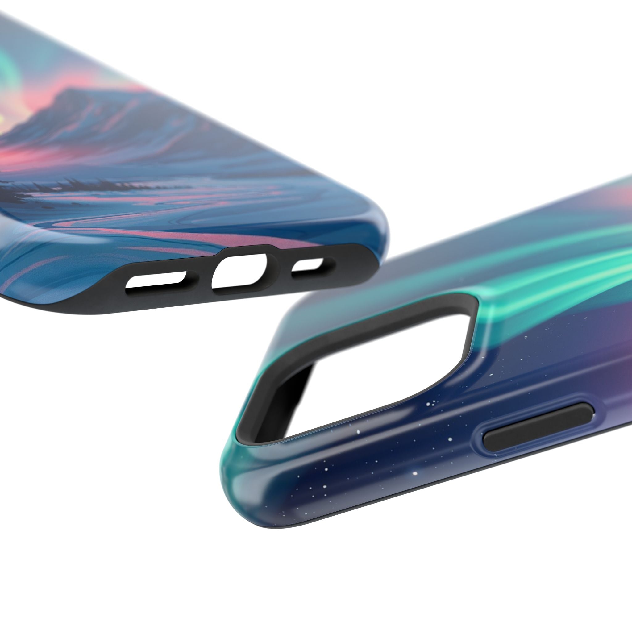 iPhone Mint And Blush Northern Lights Slim Everyday iPhone 18 Designer · iPhone