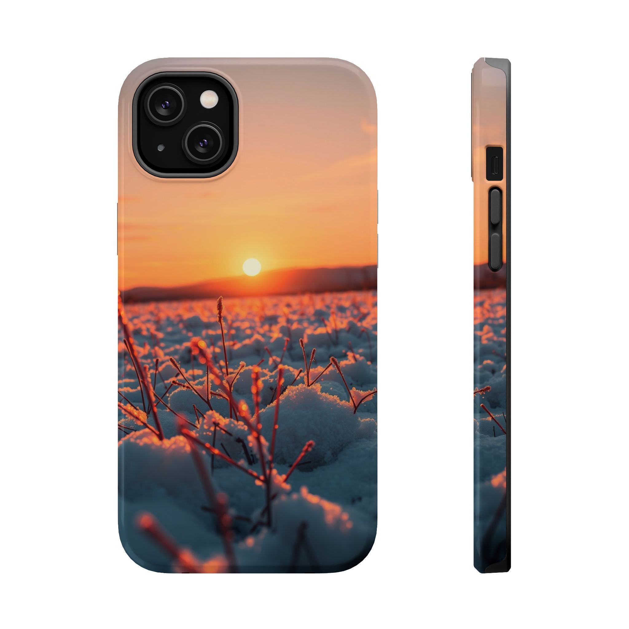 iPhone Snow Field Dark Academia Slim Everyday Designer Case · iPhone Case