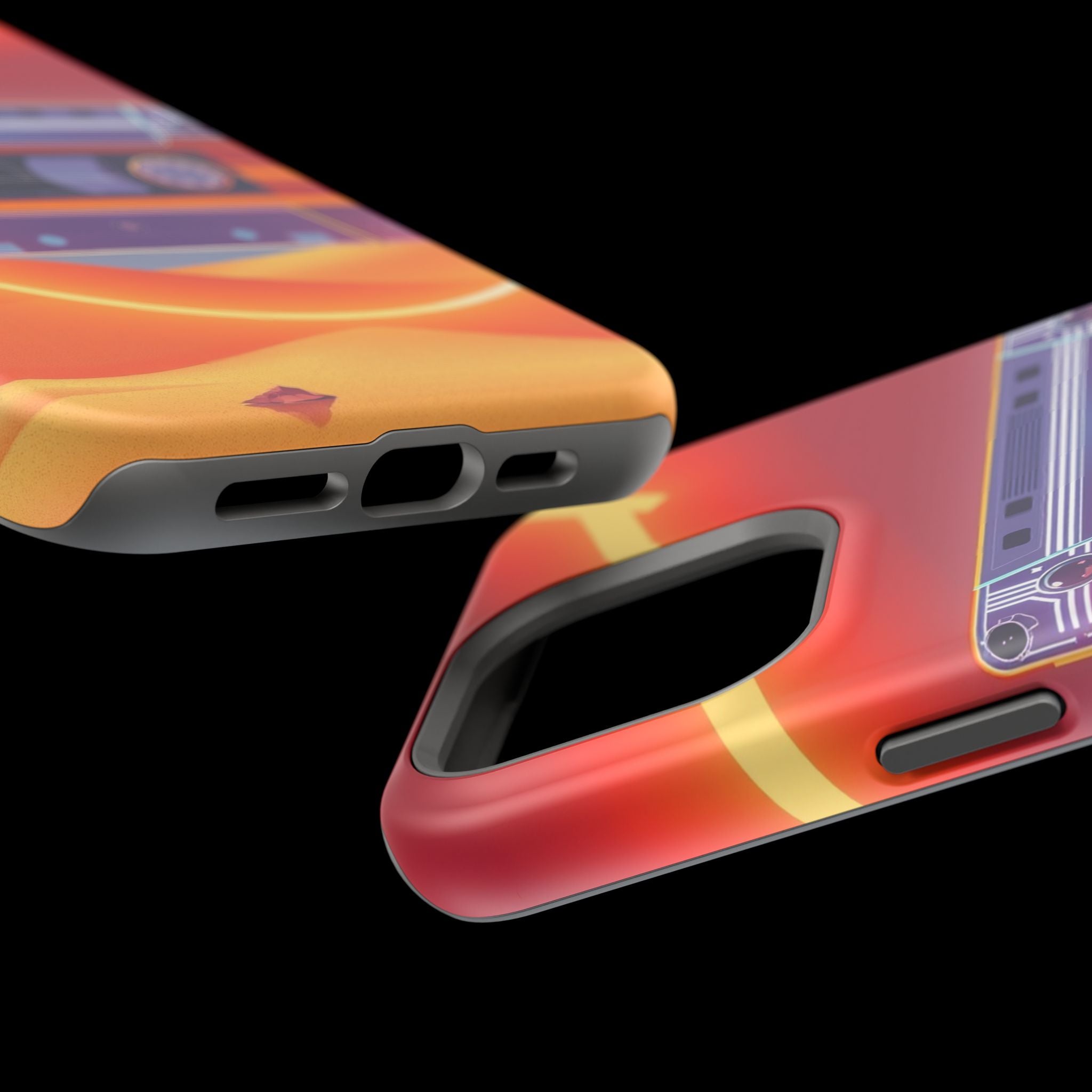 iPhone Cassette Tape Rewind Bold Art Slim Everyday Designer Case · iPhone Case