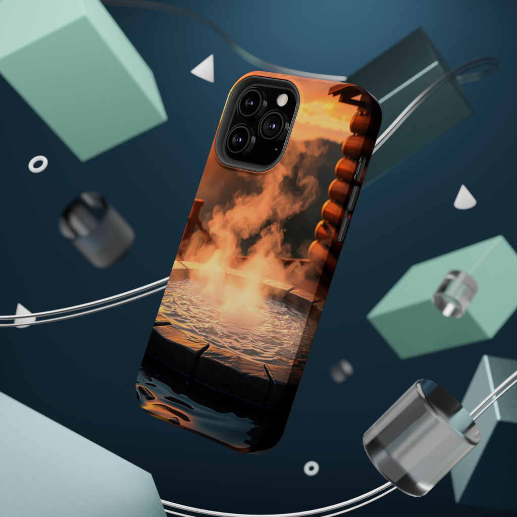 iPhone Hot Spring Steam Enchanted Art Slim Everyday Designer Case · iPhone Case