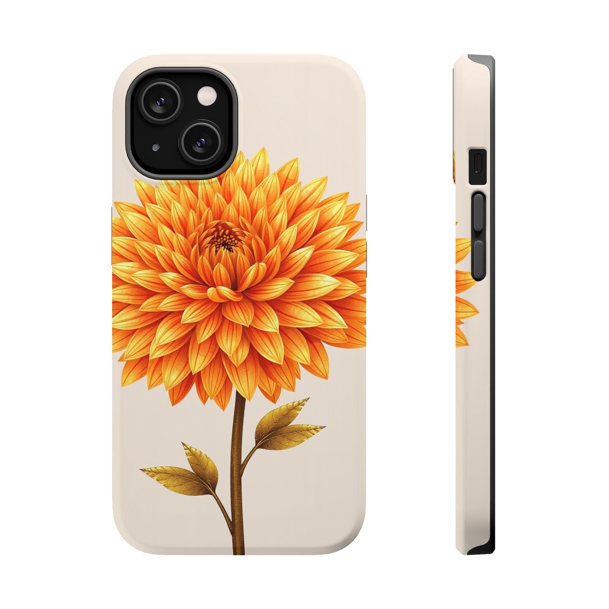 iPhone Chrysanthemum Classic Gold Foil Luxury Slim iPhone Everyday · iPhone Case