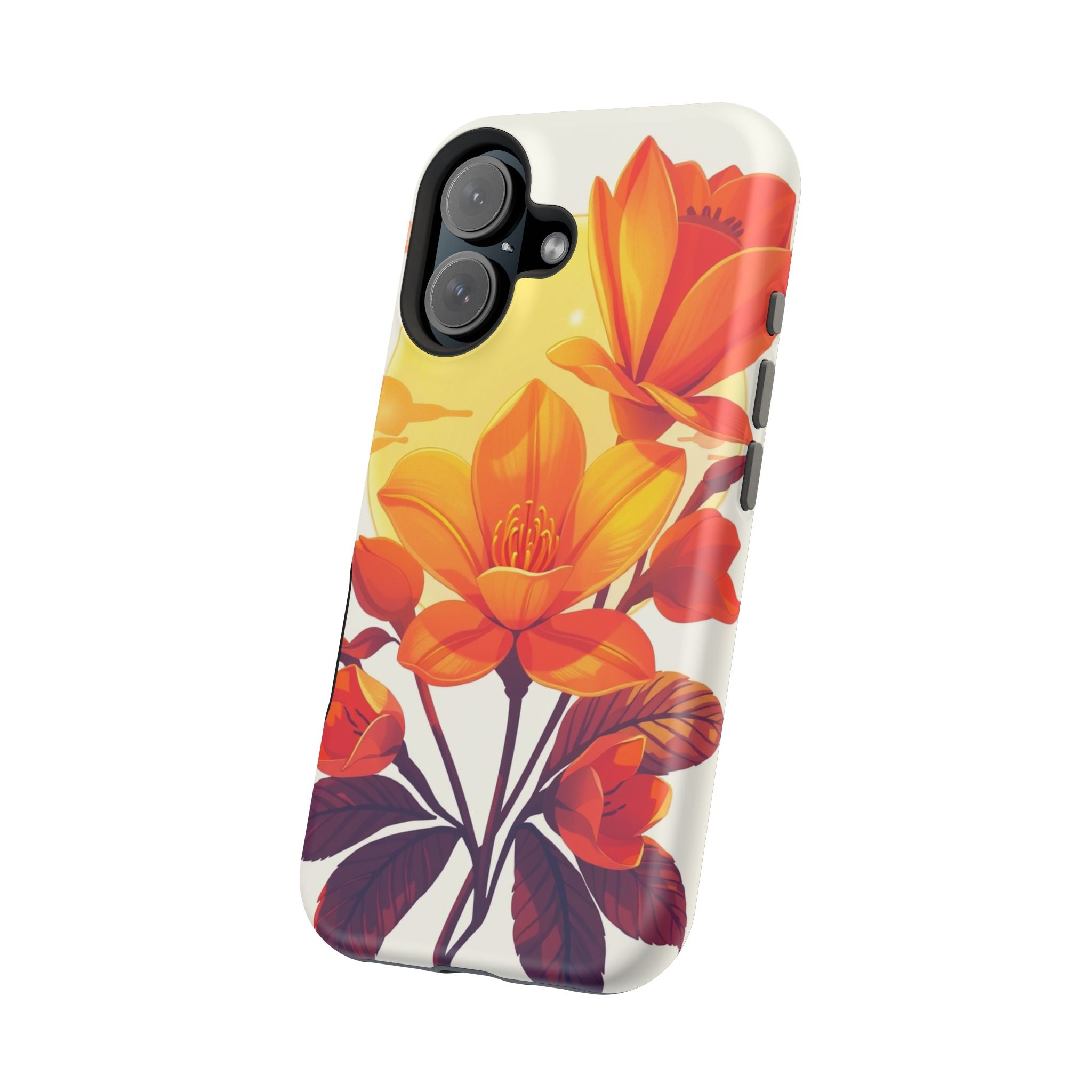 iPhone Dreamy Neon Floral Design Bold Modern Everyday Snap Case · iPhone Case