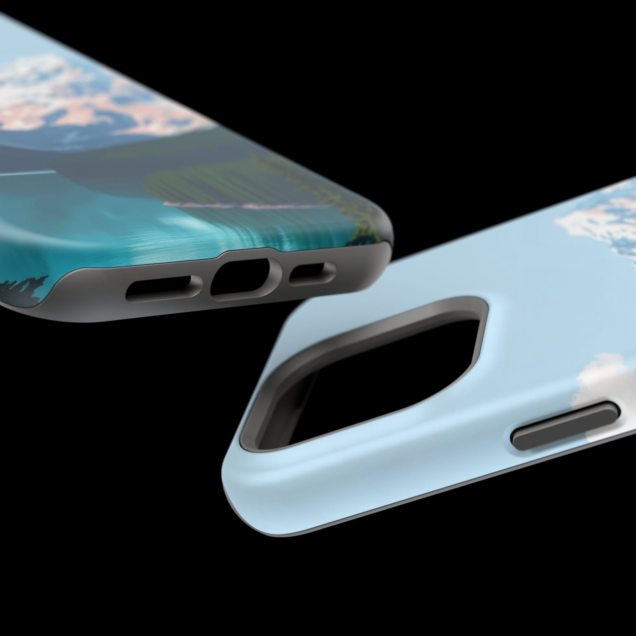 iPhone Serene Glacier Lake Design Bold Modern Everyday Snap Case · iPhone Case