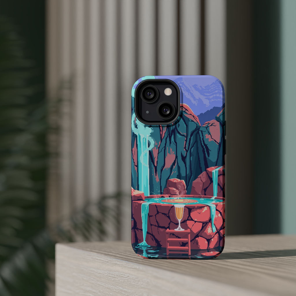 iPhone Hot Spring Steam Electric Art Slim Everyday Designer Case · iPhone Case
