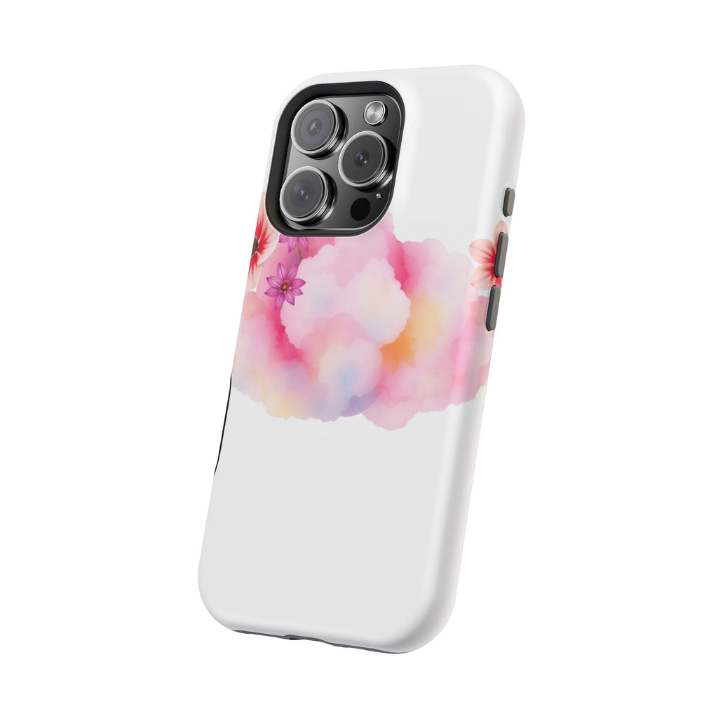 iPhone Pastel Floral Cloud Vibrant Watercolor Carry Case Slim Snap Case · iPhone