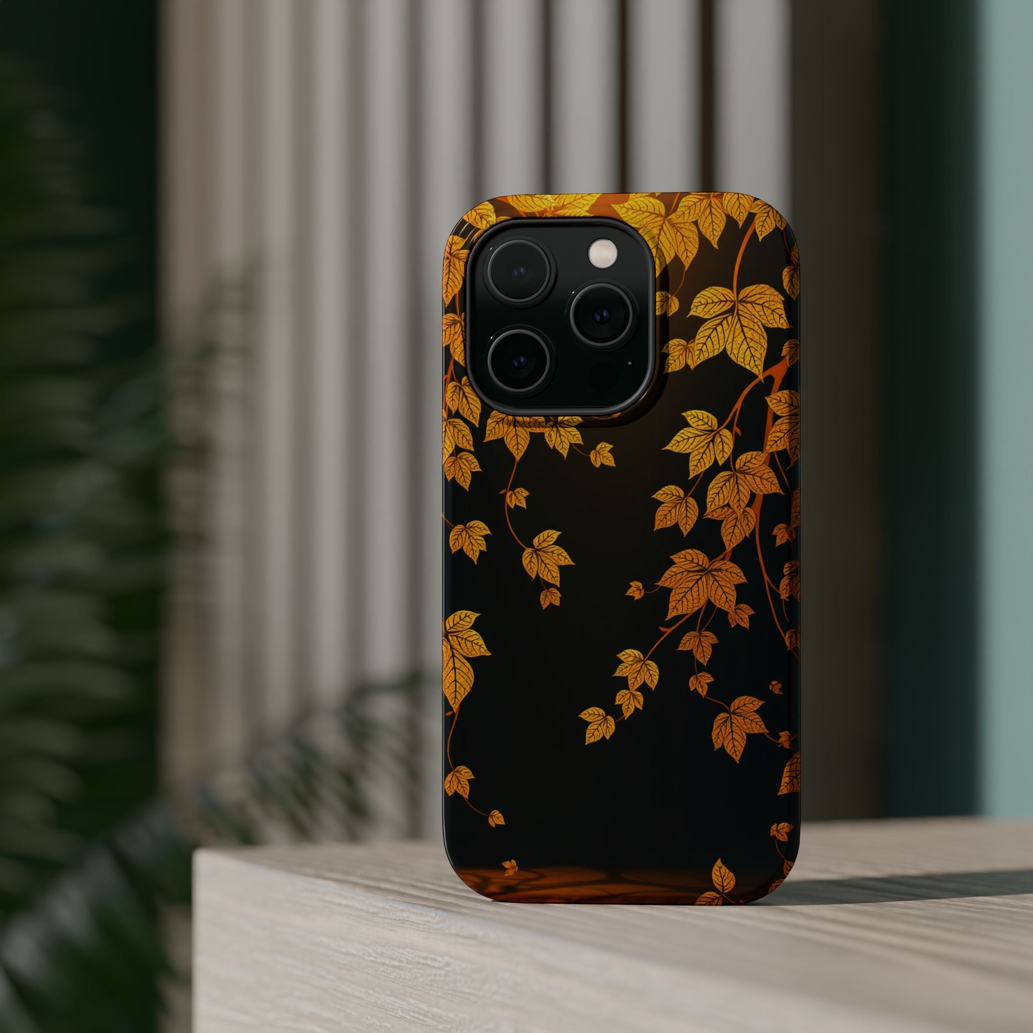 iPhone Mustard And Rust Art Nouveau Vine Slim Everyday iPhone 14 · iPhone Case