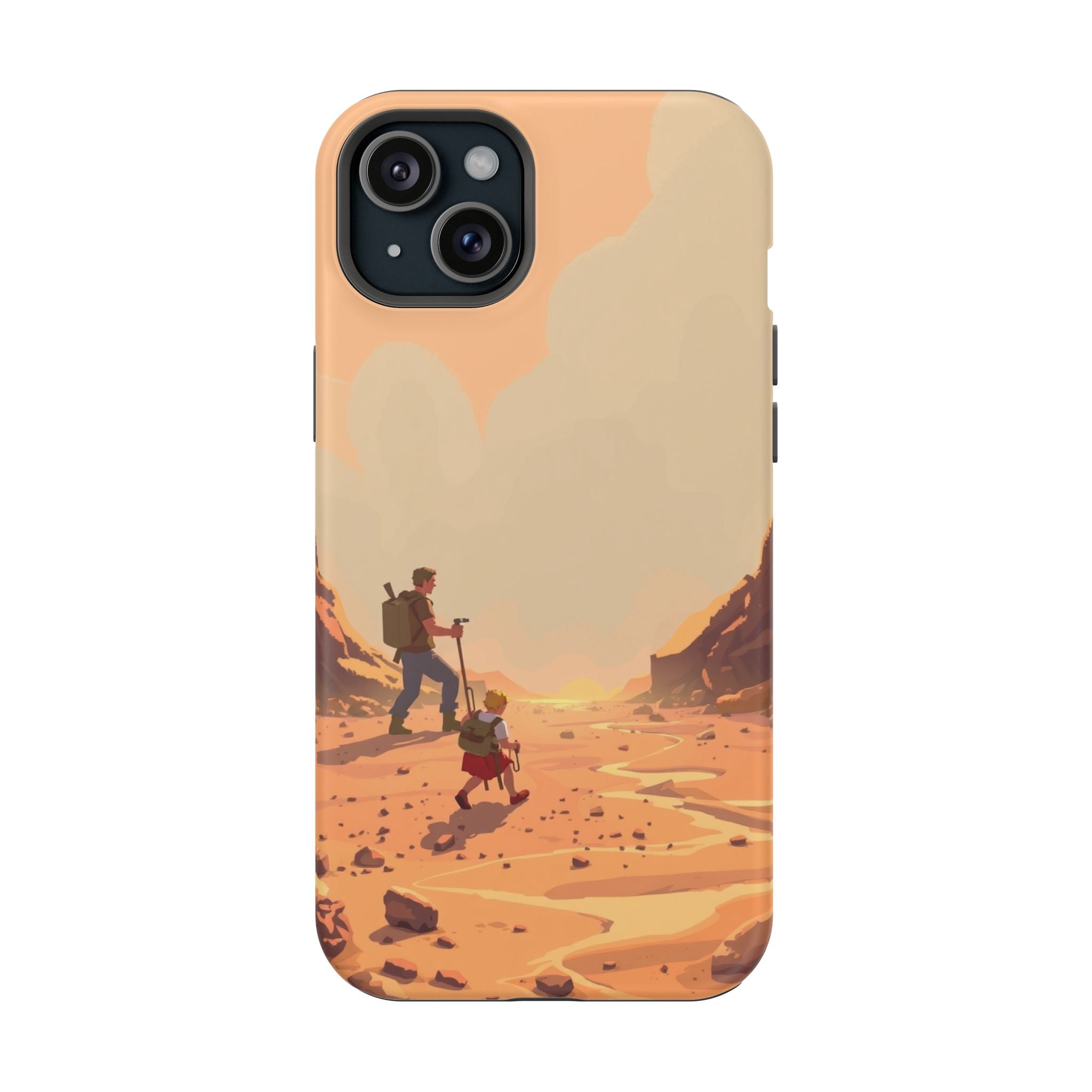 iPhone Burnt Orange And Sand Barely Surviving Slim Everyday Designer Case · iPho