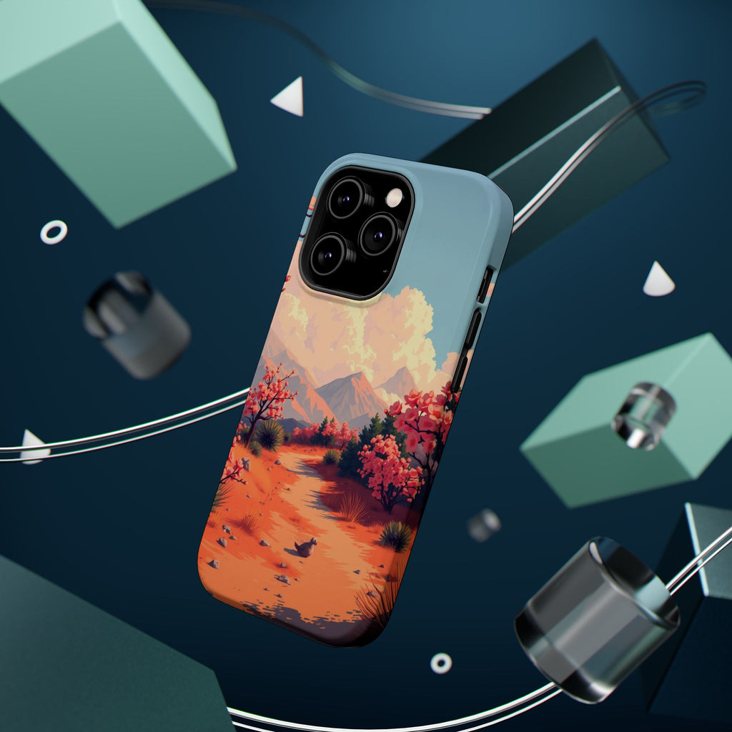 iPhone Burnt Orange And Sand Blossom Trail Slim iPhone Everyday · iPhone Case