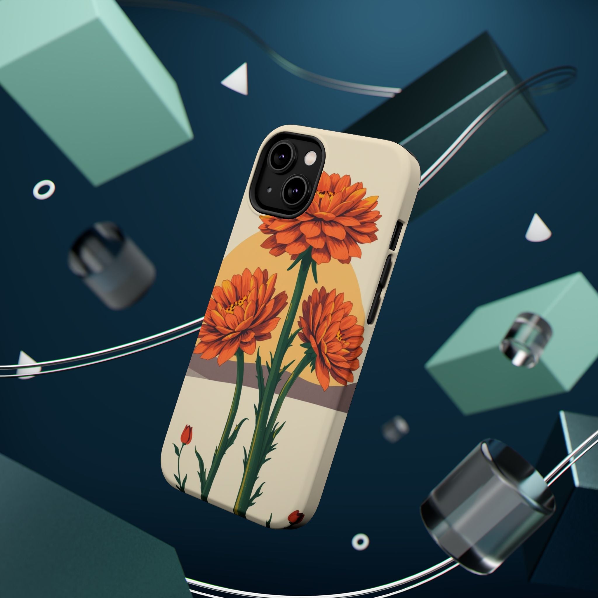 iPhone Ranunculus Stack Bold Art Bold Modern Everyday Snap Case · iPhone Case