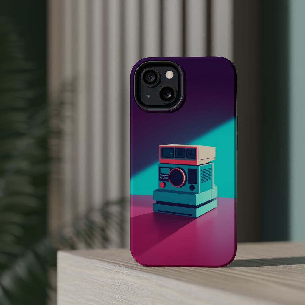 iPhone Polaroid Stack Memory Pop Art Bold Slim Everyday Designer Case · iPhone C