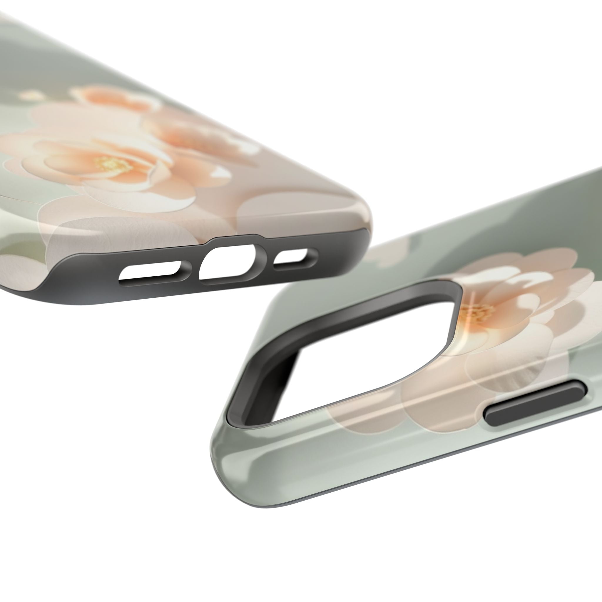 iPhone Sage And Ivory Pastel Floral Cloud Slim iPhone Everyday Designer · iPhone