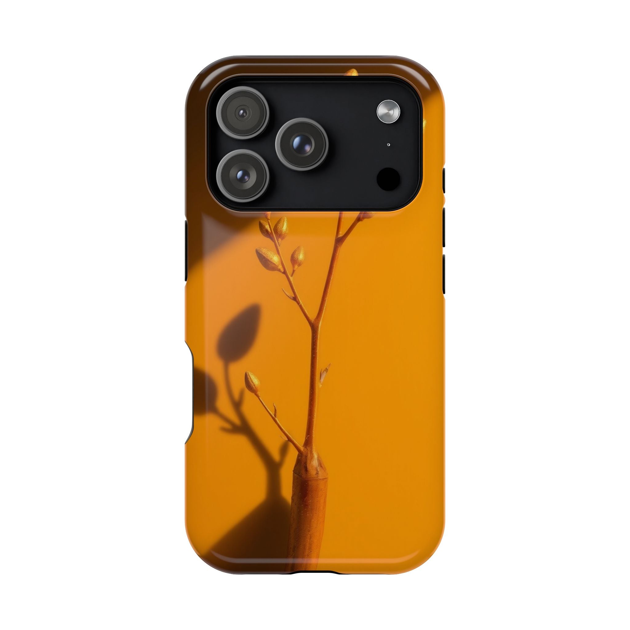 iPhone Mustard And Rust Minimalist Stem Slim Everyday iPhone Designer · iPhone C