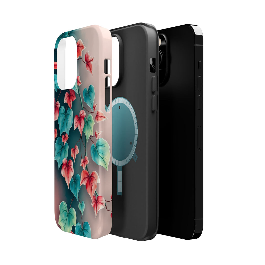 iPhone Art Nouveau Vine Teal And Coral Slim Snap Case · iPhone Case