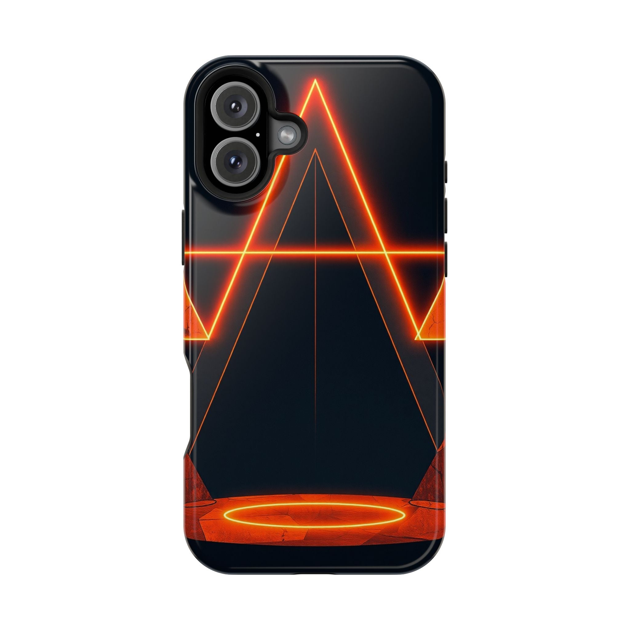 iPhone Vibrant Neon Geometry Design Slim Everyday Designer Case · iPhone Case