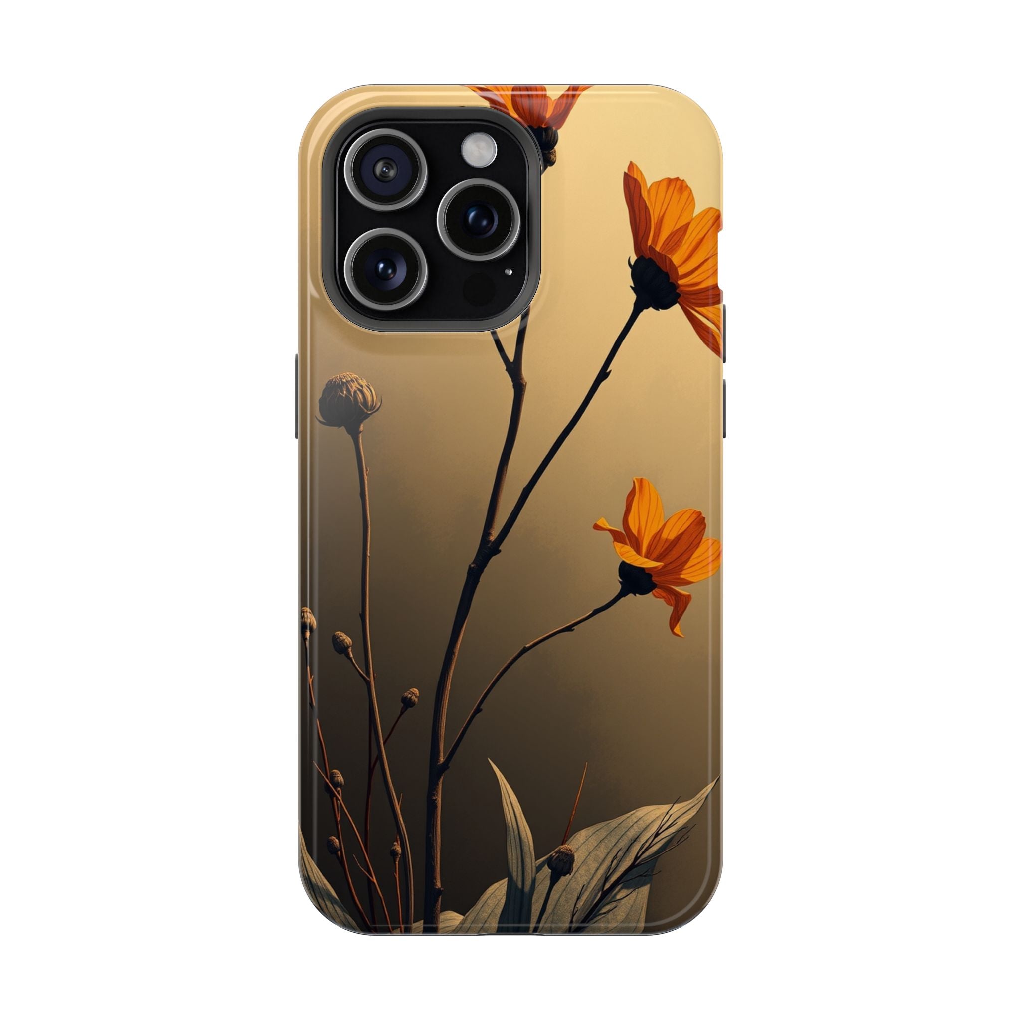 iPhone Burnt Orange And Sand Botanical Illustration Gal Slim Snap Case · iPhone