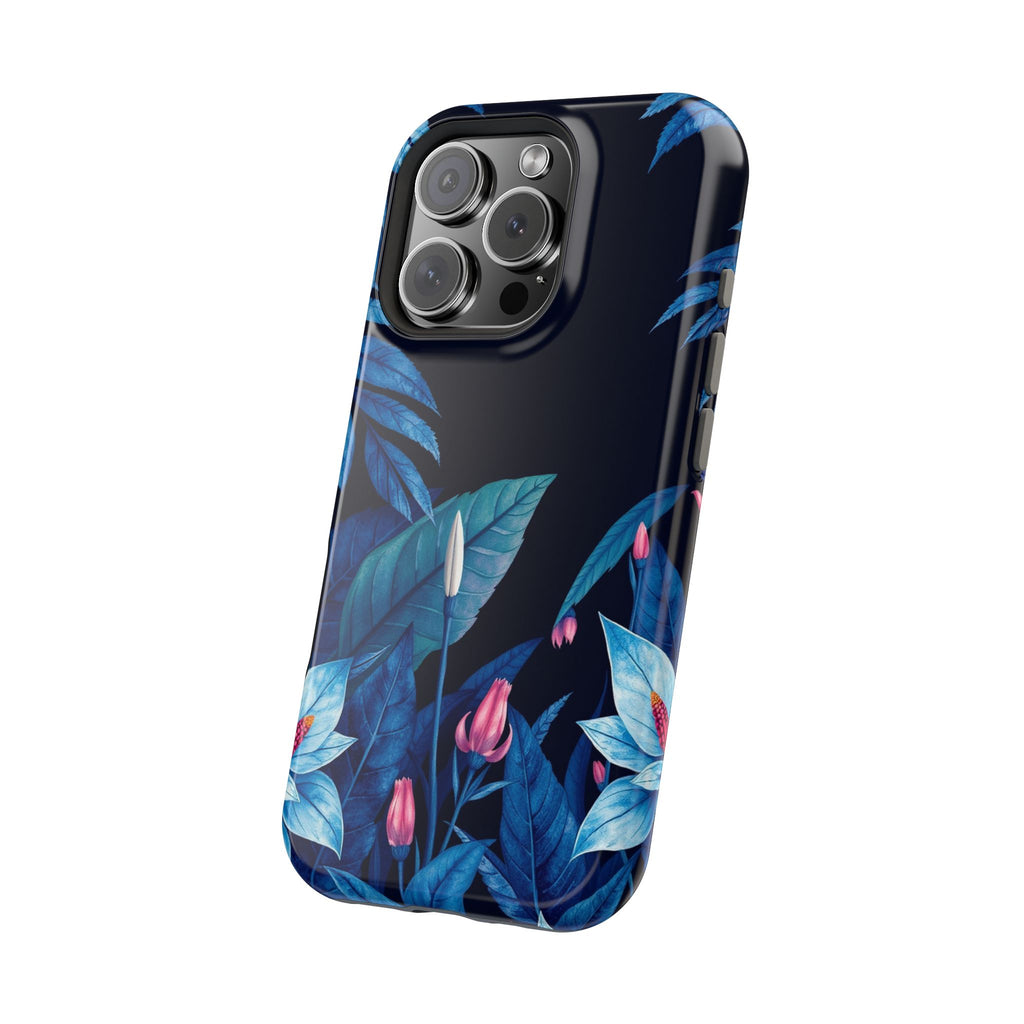 iPhone Serene Jungle Floral Design Clean Minimal Snap Cas Slim Snap Case · iPhon