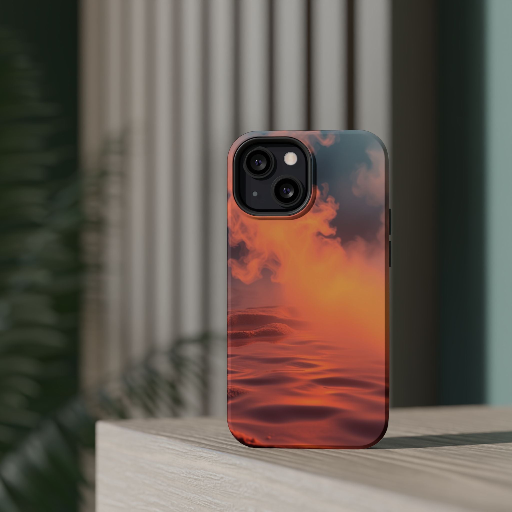 iPhone Burnt Orange And Sand Hot Spring Steam Slim iPhone Everyday · iPhone Case