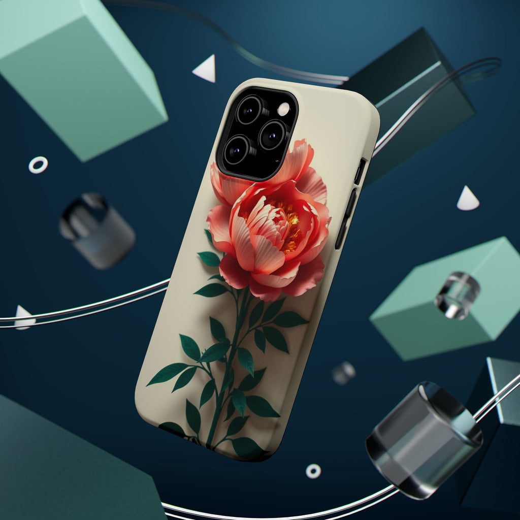 iPhone Emerald Green And Gold Peony Bouquet Slim iPhone Everyday · iPhone Case