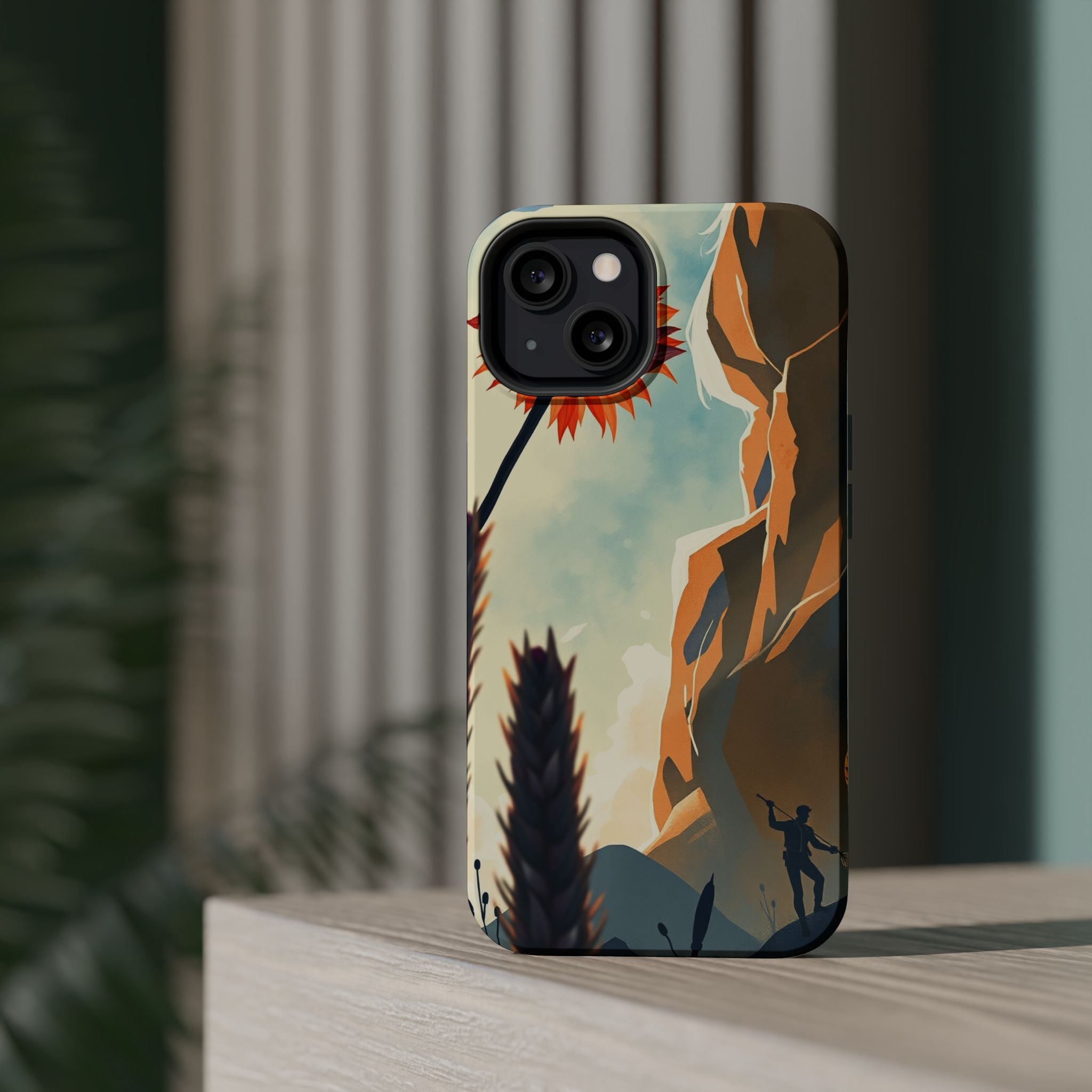 iPhone Bud Burst Vibrant Watercolor Artistic Everyday Cas Slim Snap Case · iPhon