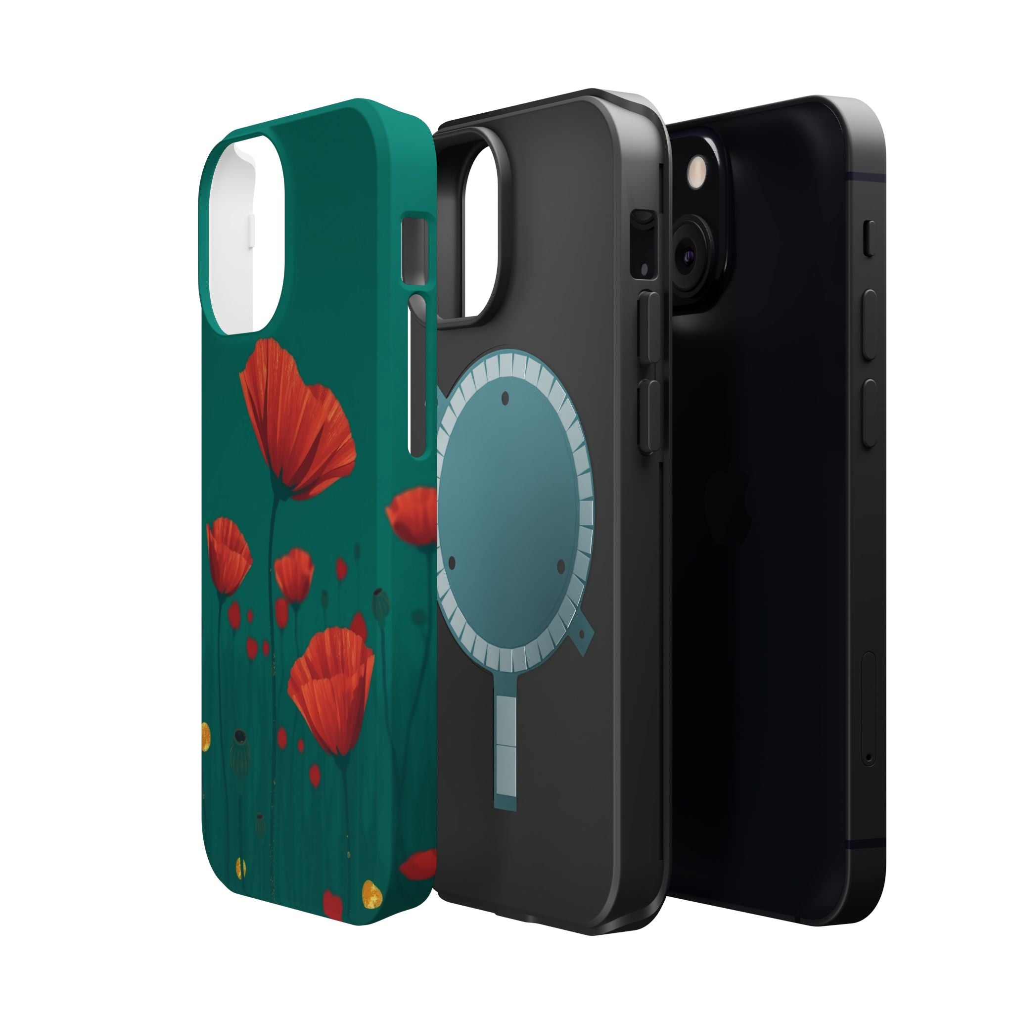 iPhone Earthy Poppy Field Design Bold Modern Everyday Snap Case · iPhone Case