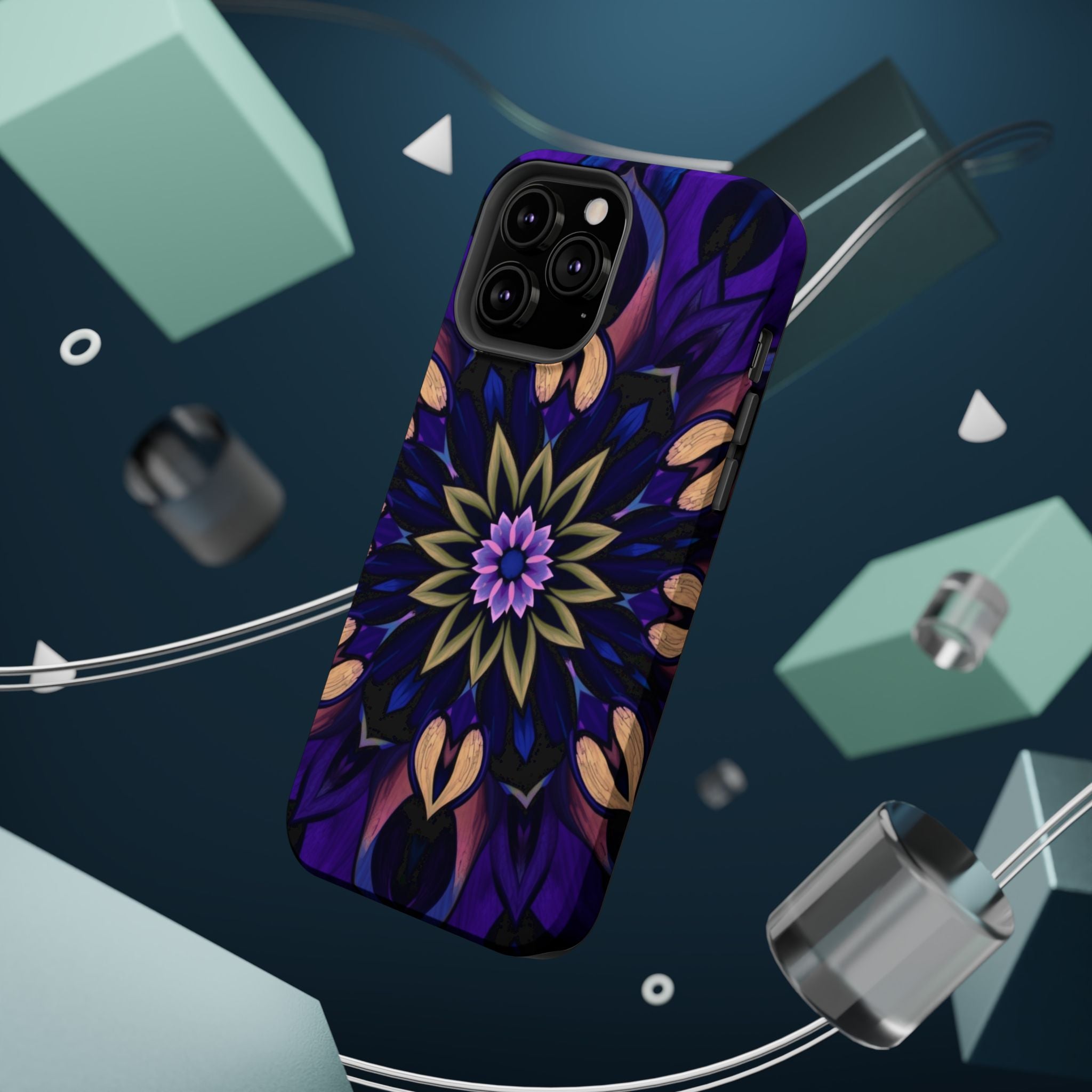iPhone Floral Mandala Mystic Art Bold Modern Everyday Snap Case · iPhone Case